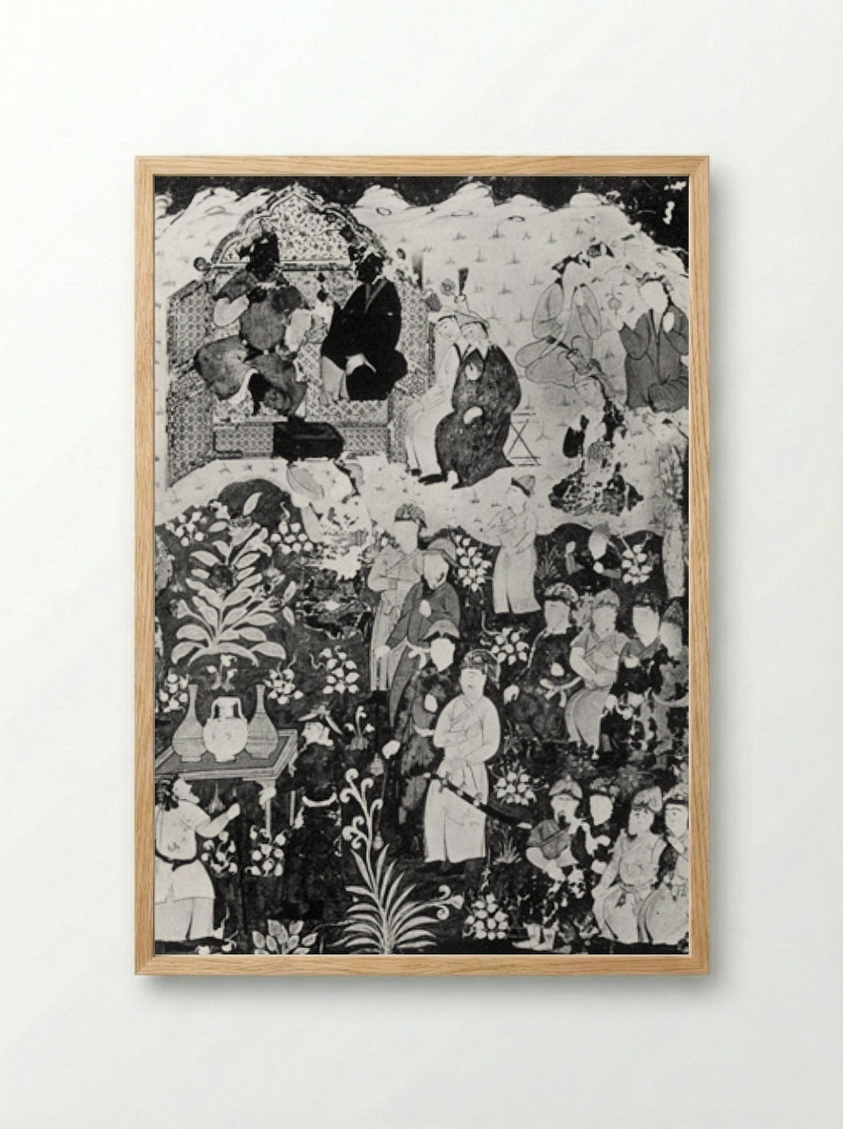 Court Scene - Fine Art Print - Framed Print Wood