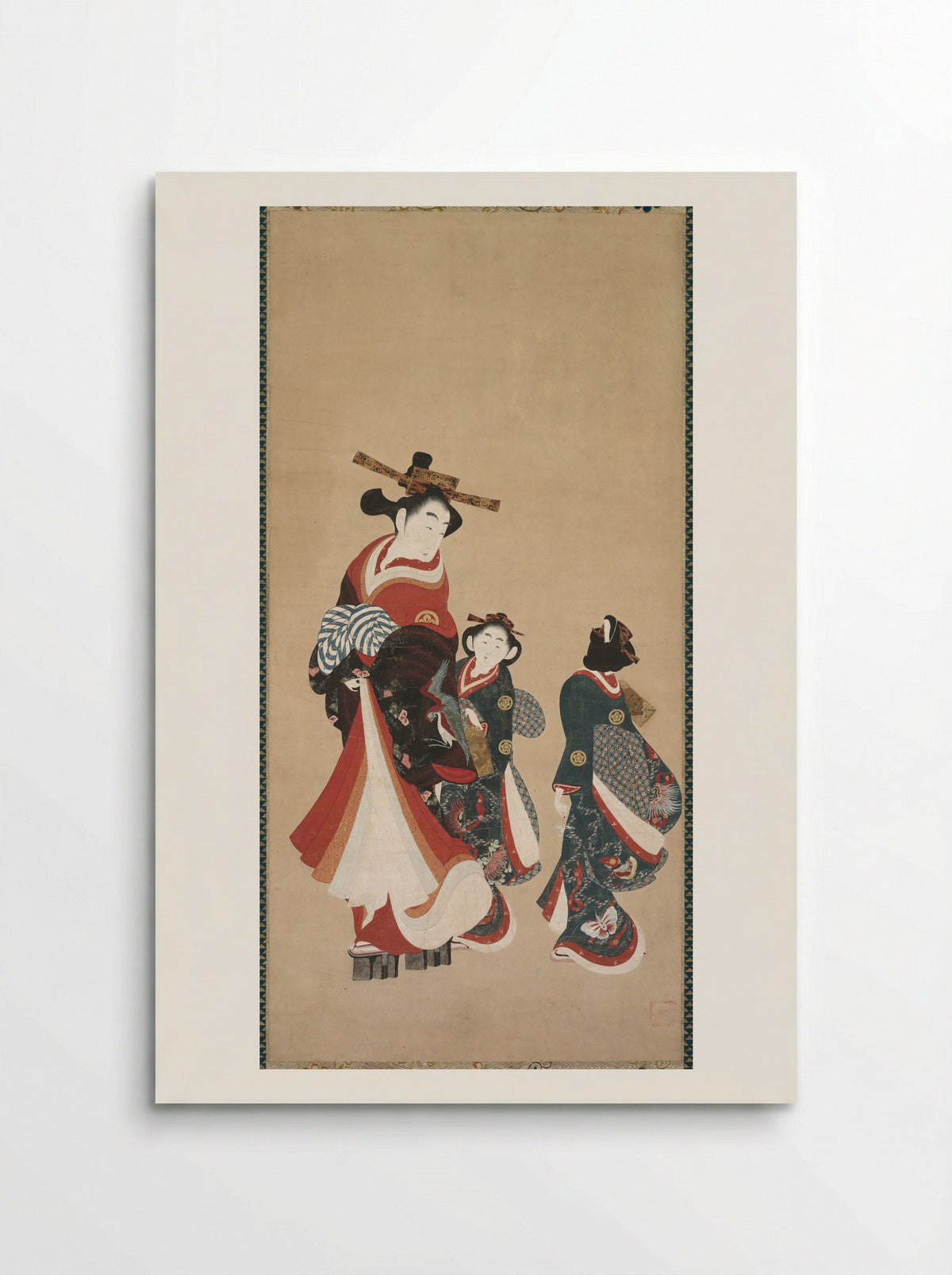 Courtesan and Attendants - Engetsudō - Poster