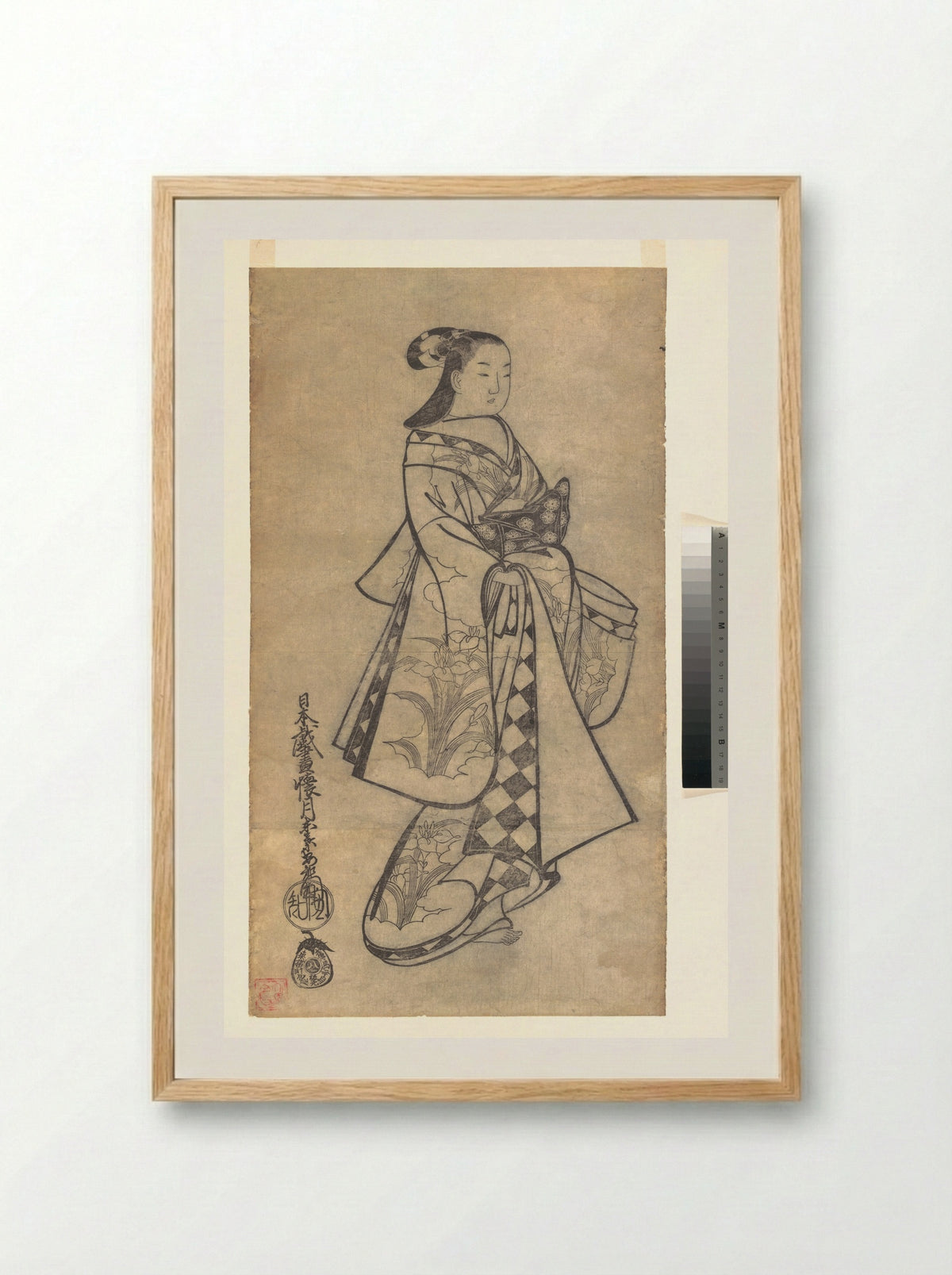 Courtesan - Kaigetsudō Anchi - Framed Print Wood