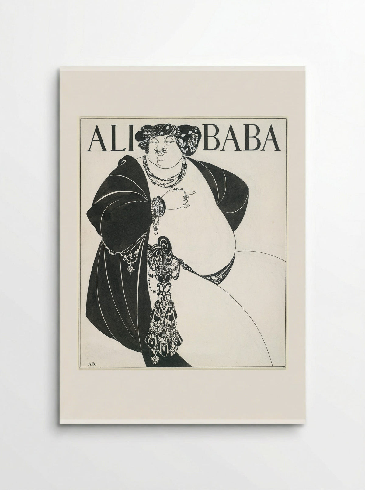 Cover Design for Ali Baba - Aubrey Vincent Beardsley - Poster