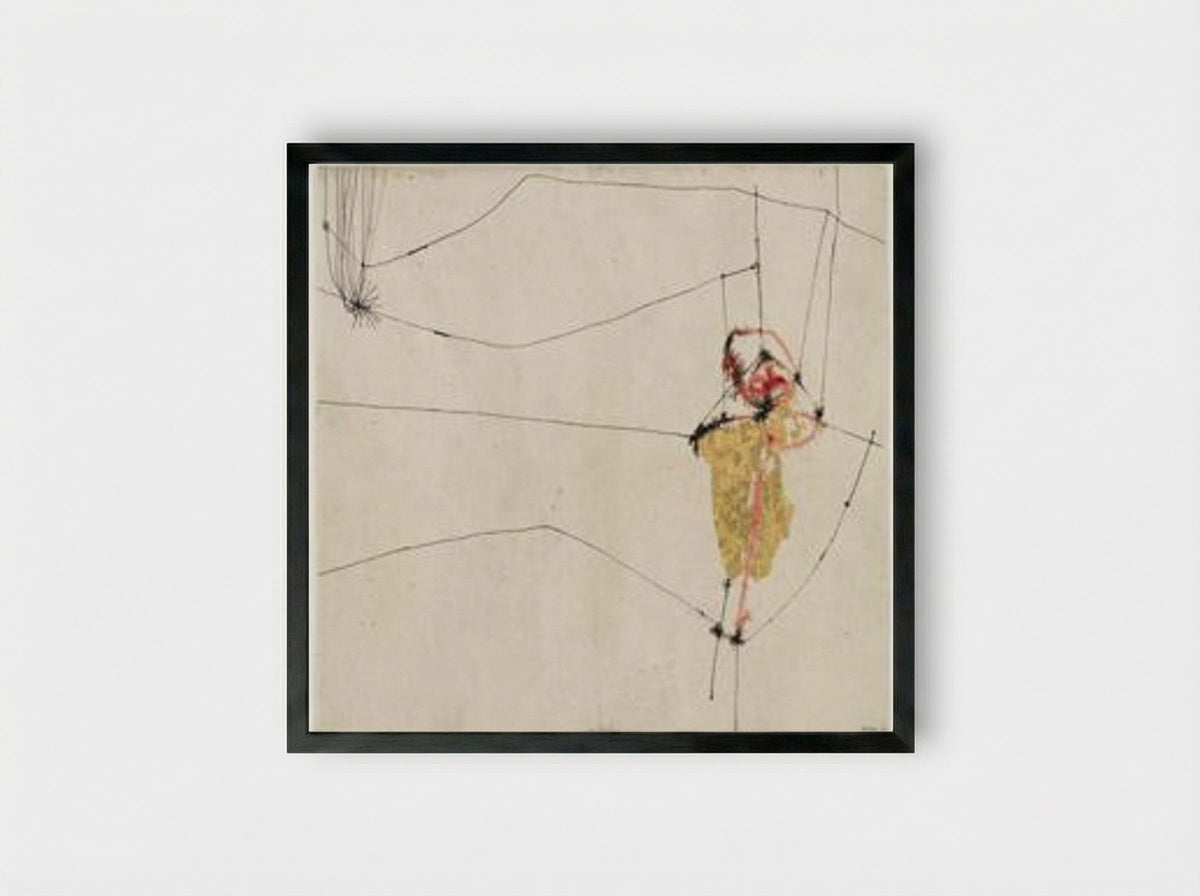 Cover for 17 variazioni su temi proposti per una pura ideologia fonetica - Alberto Burri - Framed Print Black