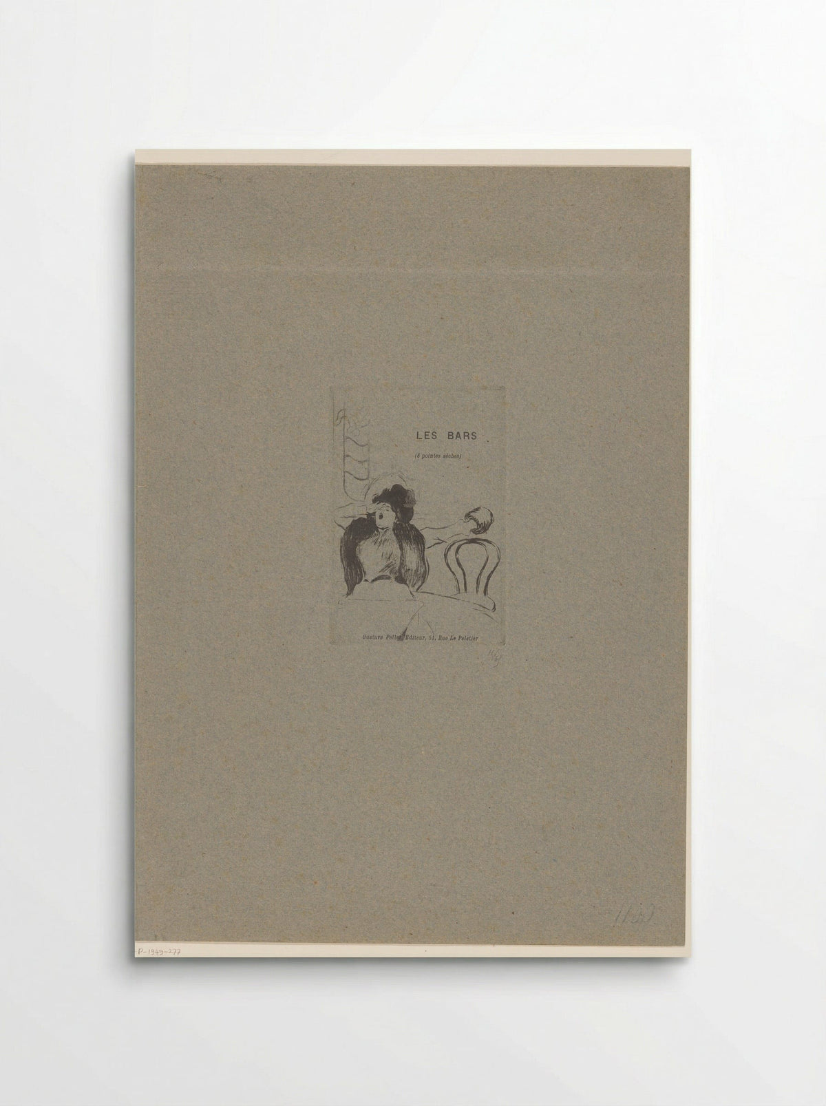 Cover for Les Bars - Louis Legrand - Poster