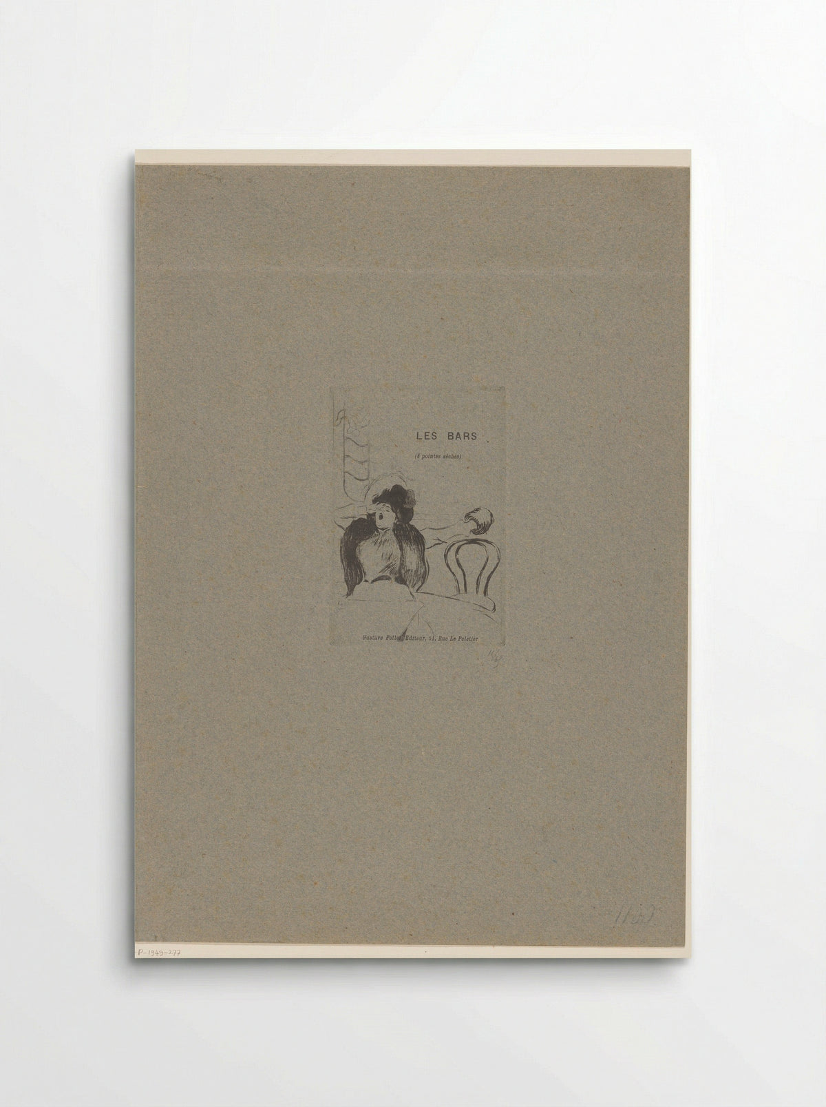 Cover for Les Bars - Louis Legrand - Poster