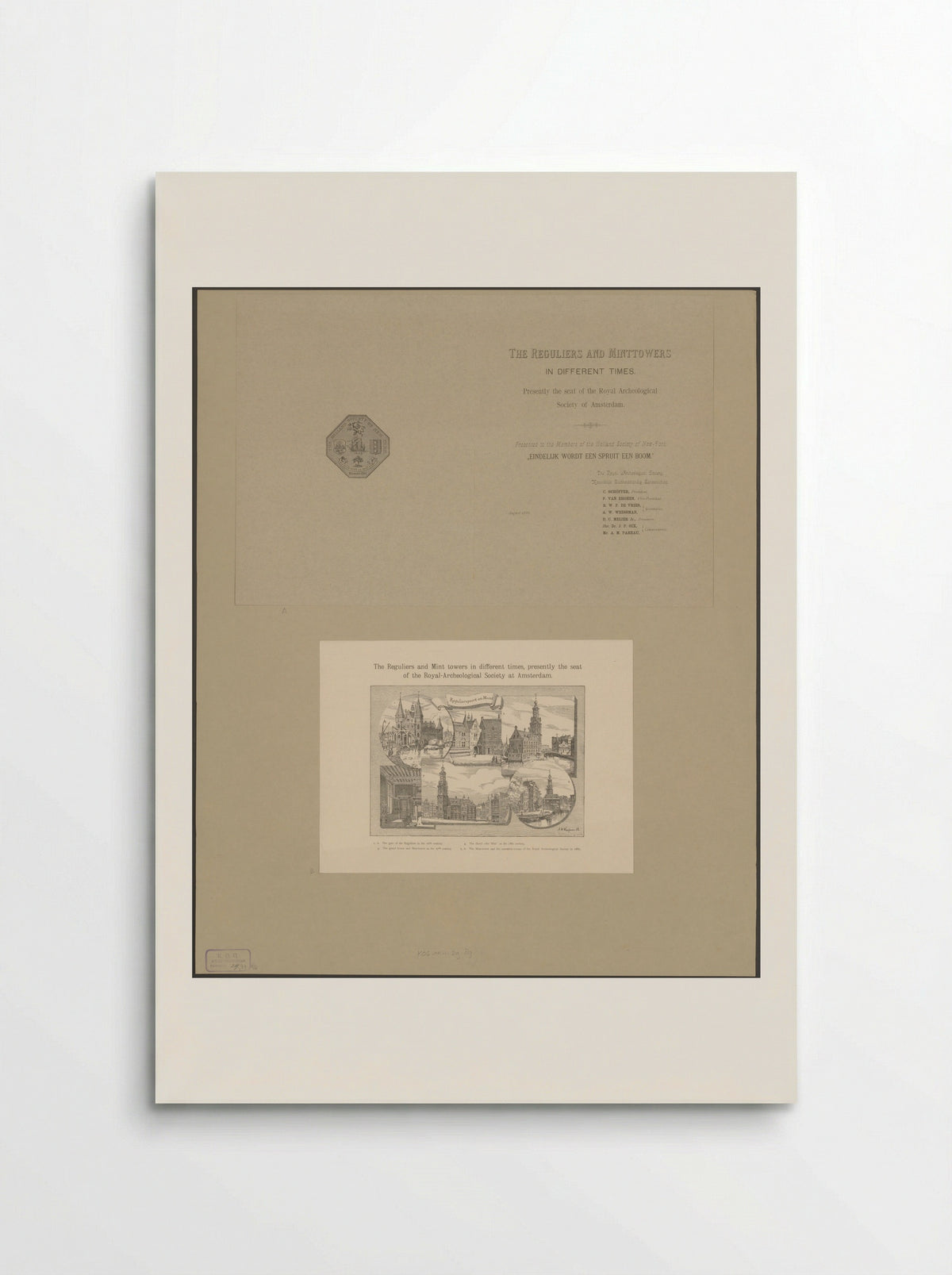 Cover with Coat of Arms of The Holland Society of New York - Anonymous - Poster