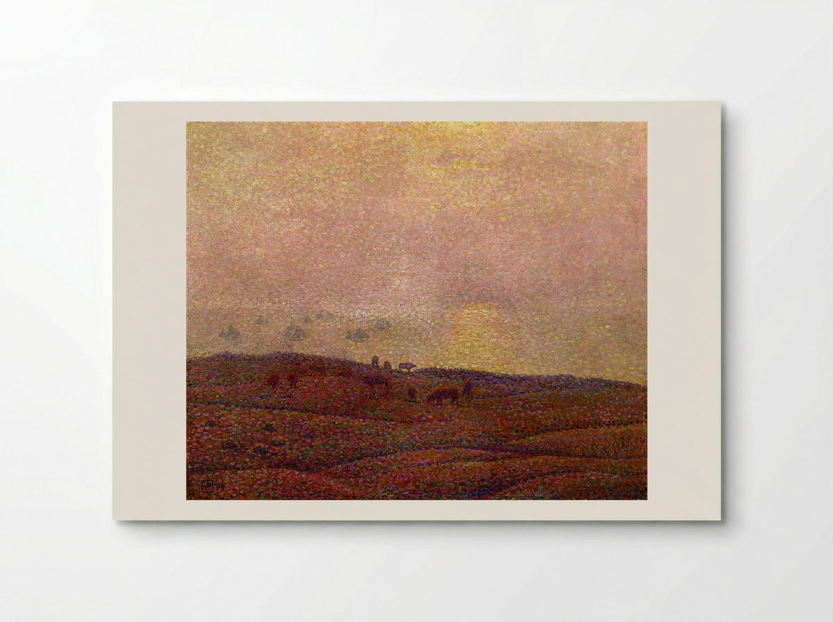 Cows in a Landscape - Théo van Rysselberghe - Poster
