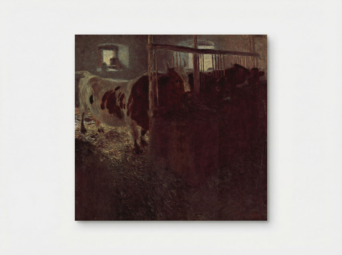 Cows in the Barn - Gustav Klimt - Poster