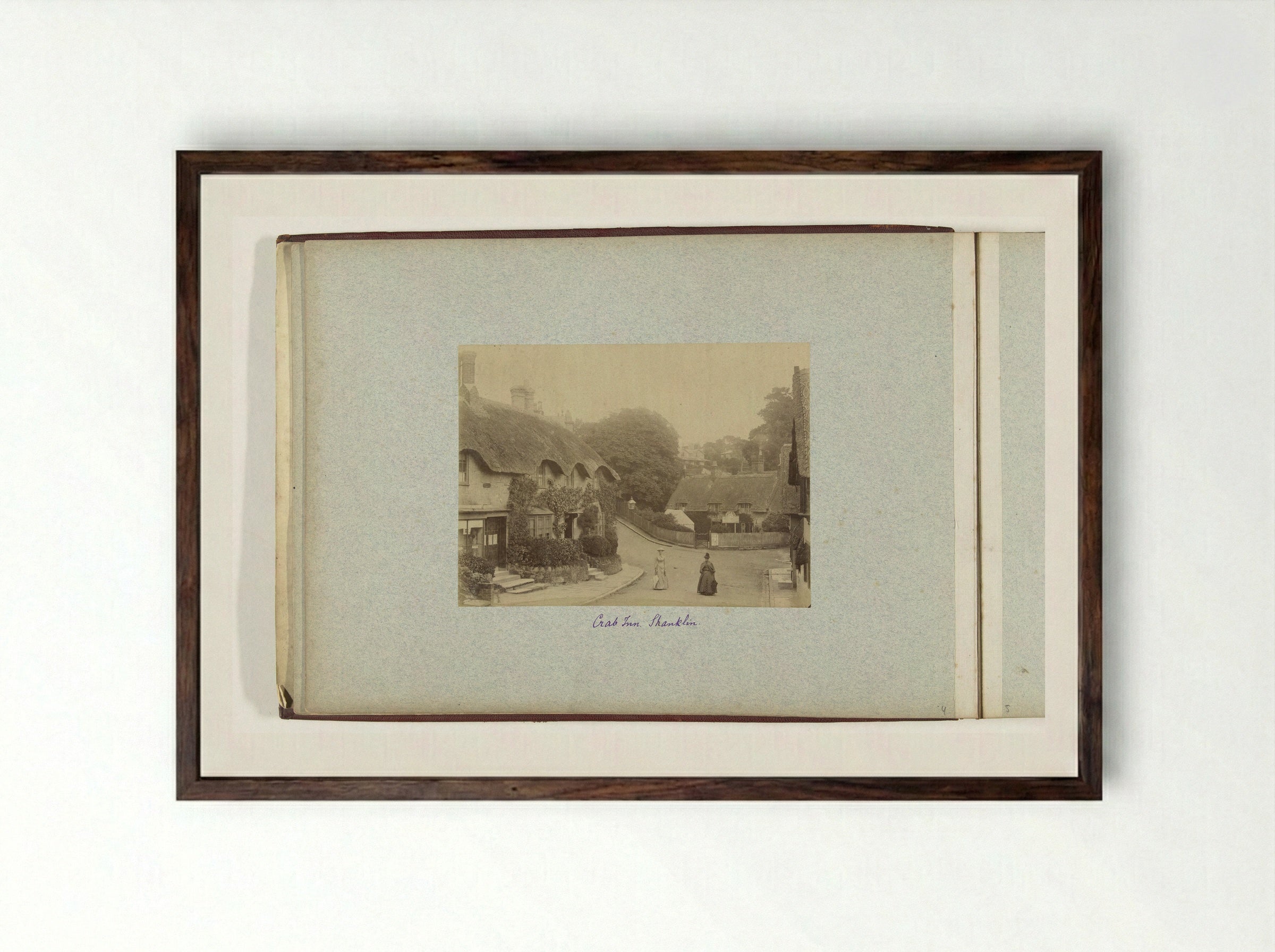 Crab Inn, Shanklin - Henry Pauw van Wieldrecht - Framed Print Dark Wood