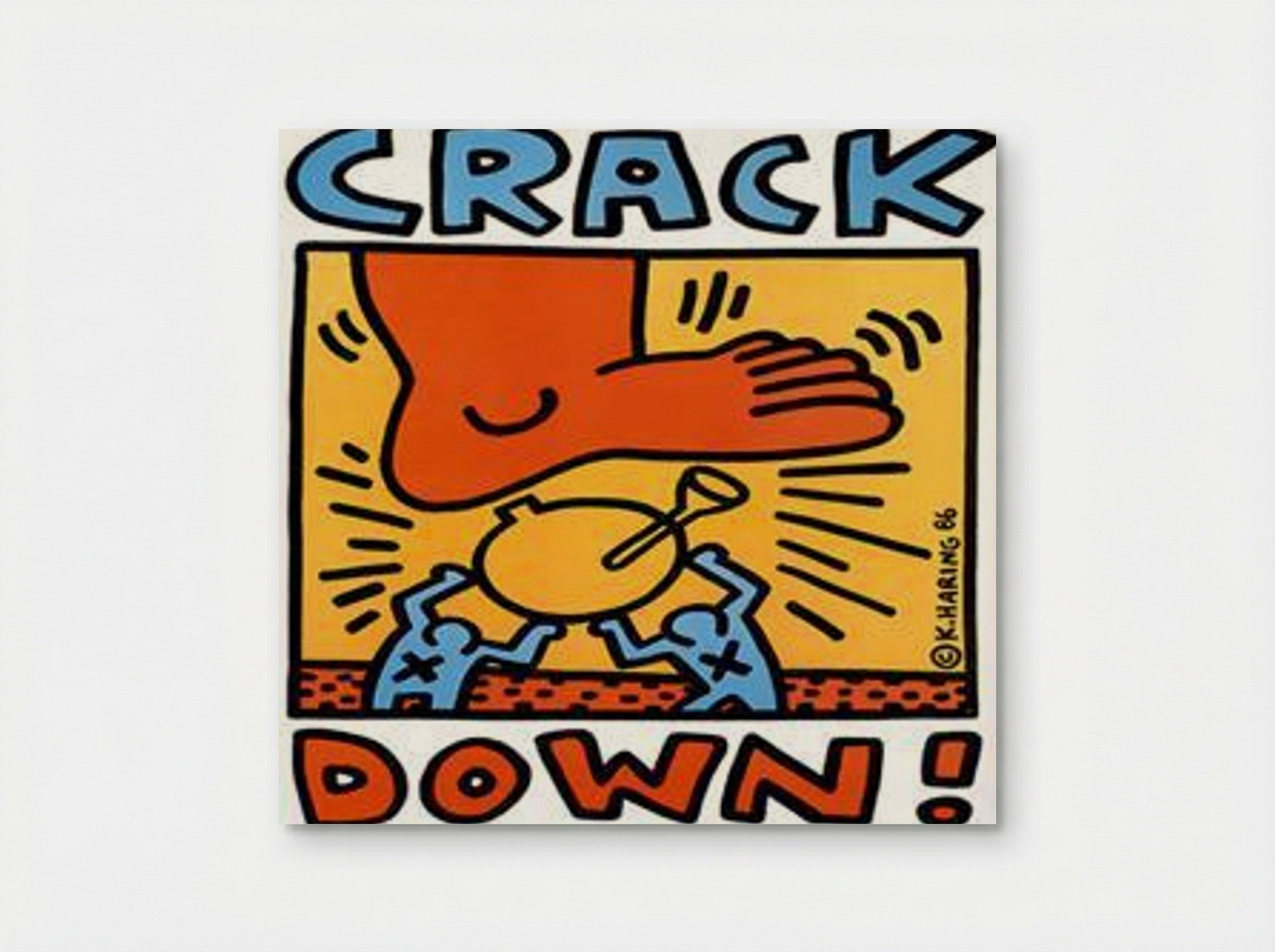 Crack Down - Keith Haring - Poster