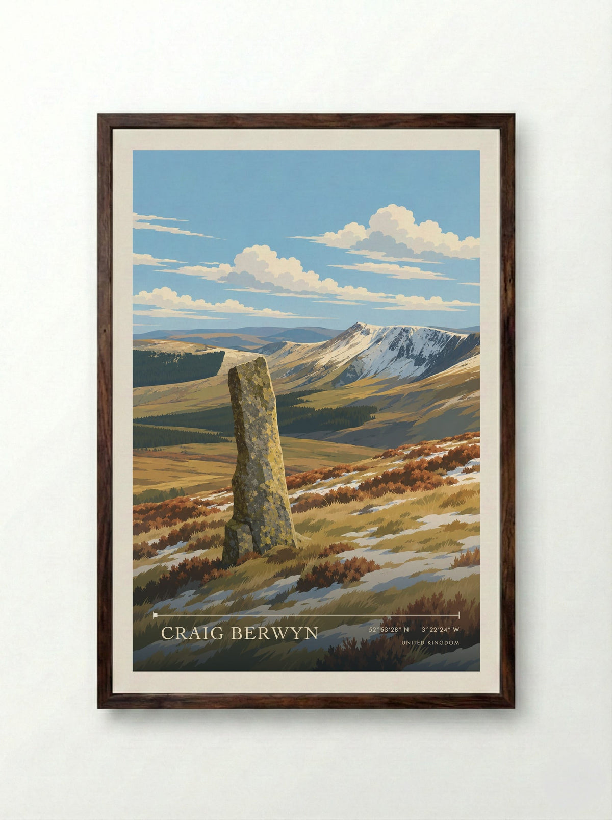 Craig Berwyn | Travel Poster - Framed Print Dark Wood