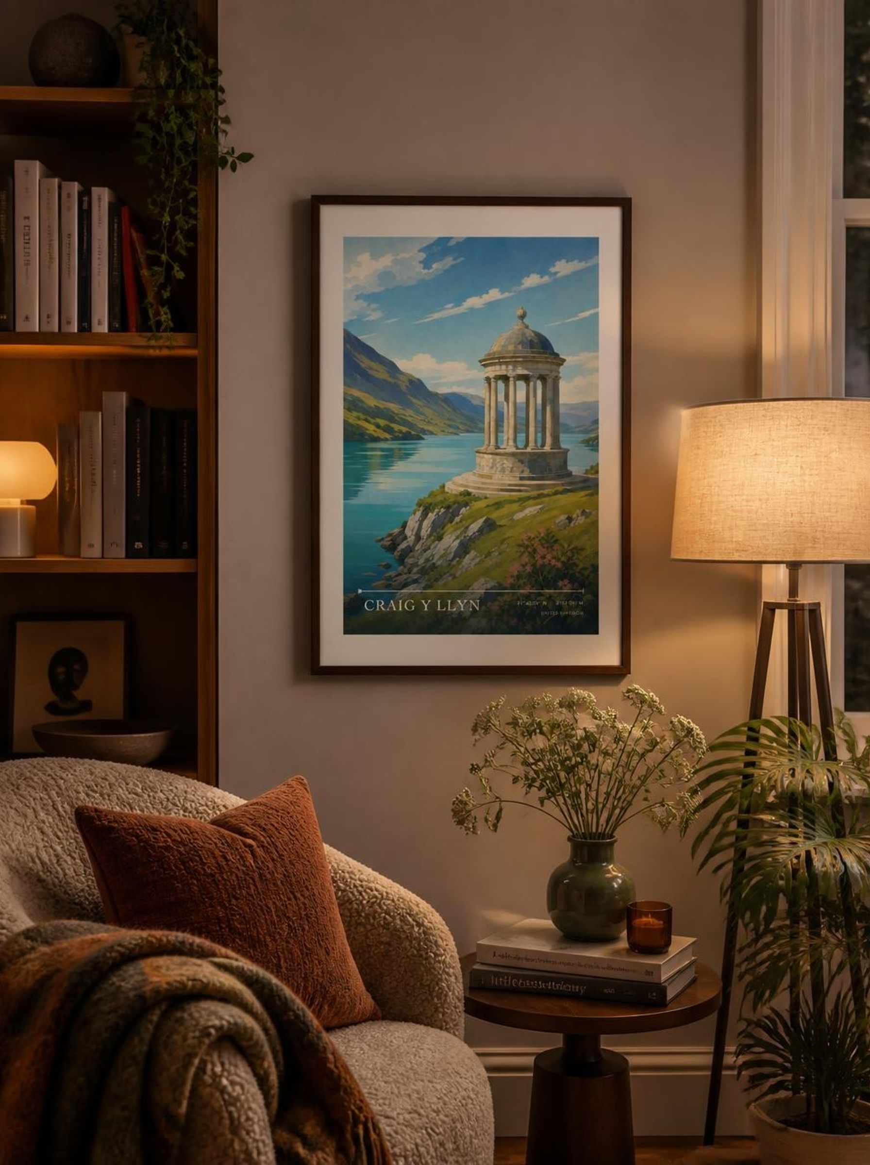 Craig y Llyn United Kingdom Travel Poster - Lifestyle