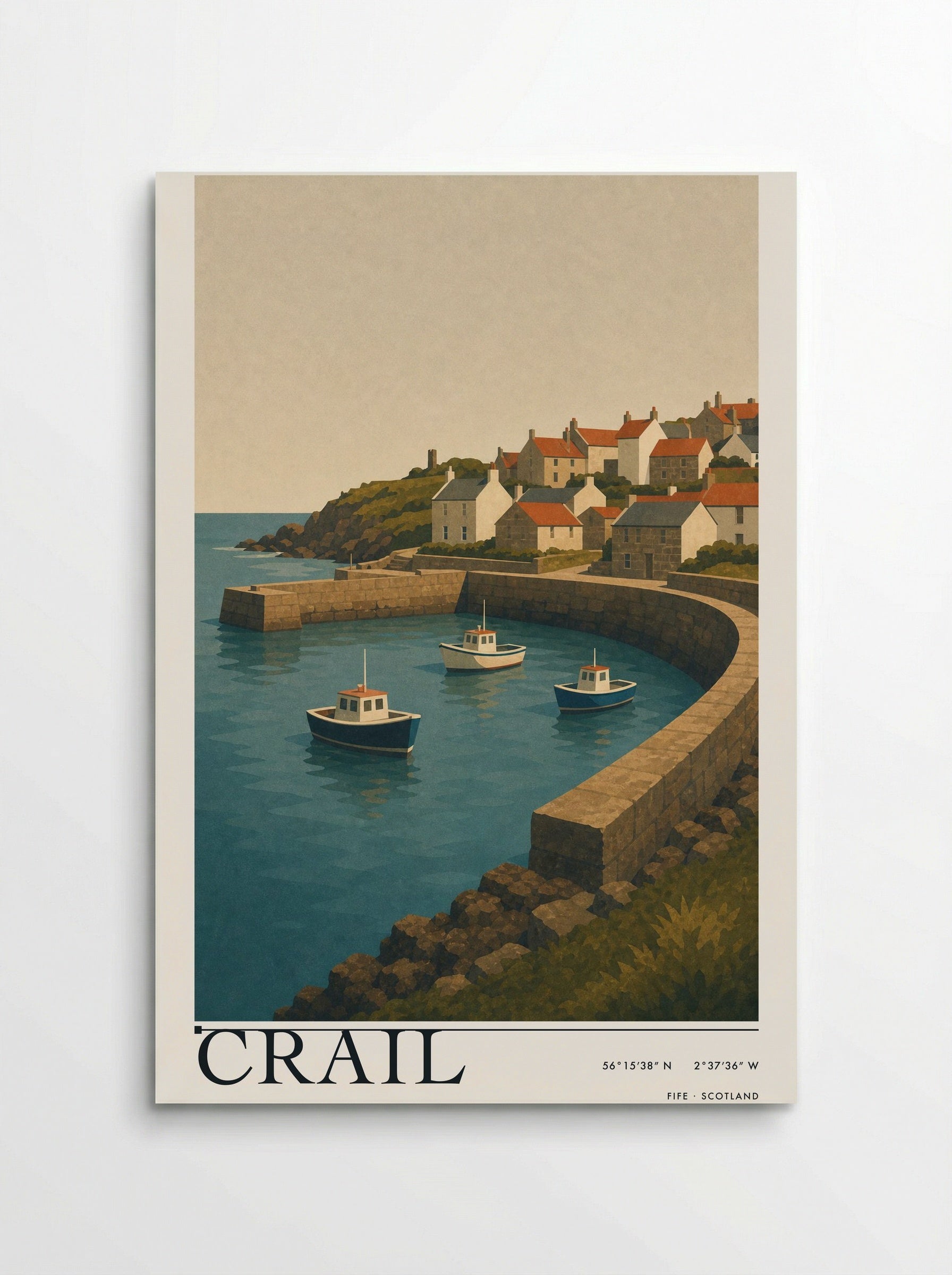 Crail Fife Travel Poster - Poster
