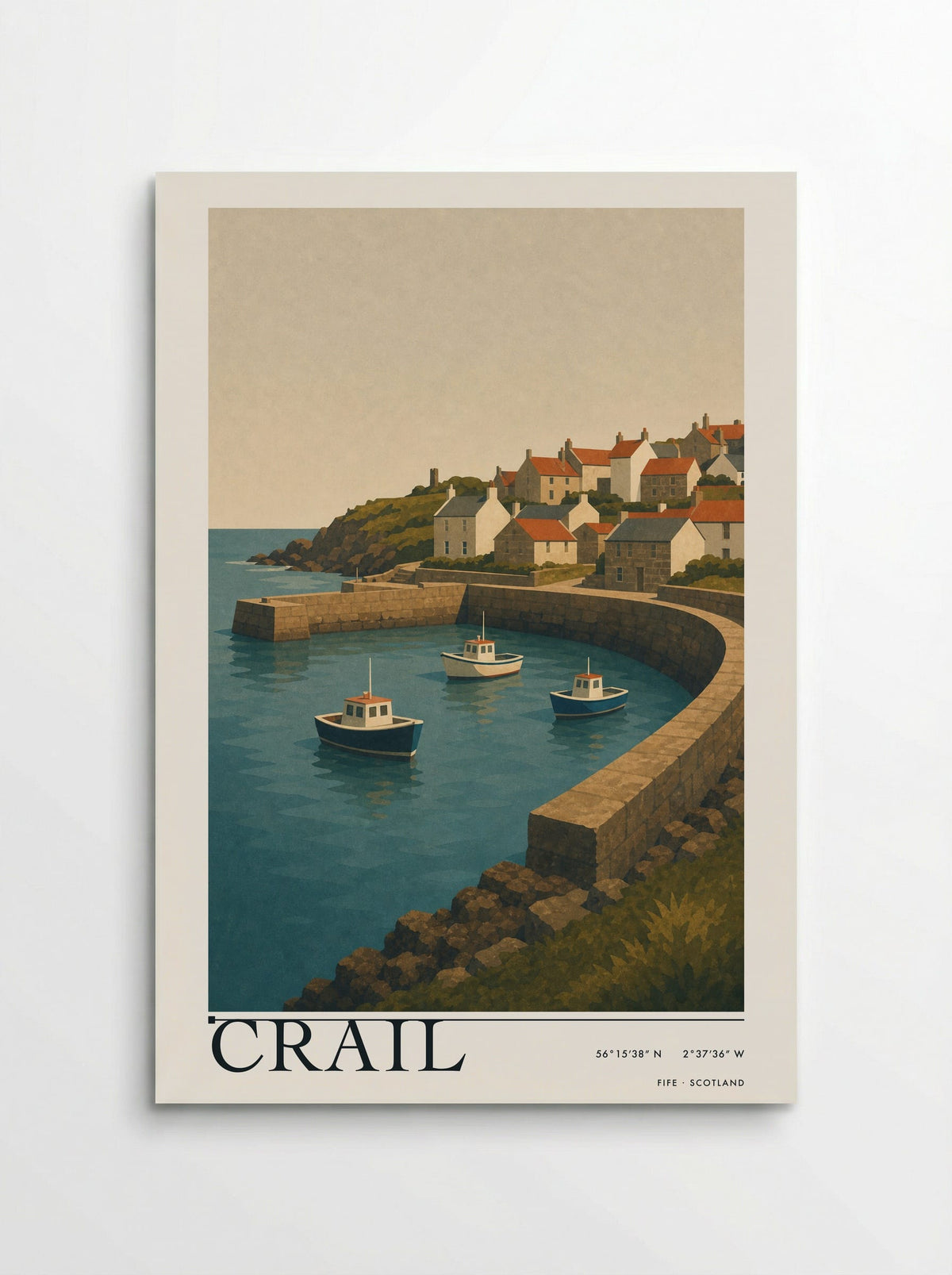Crail Fife Travel Poster - Poster