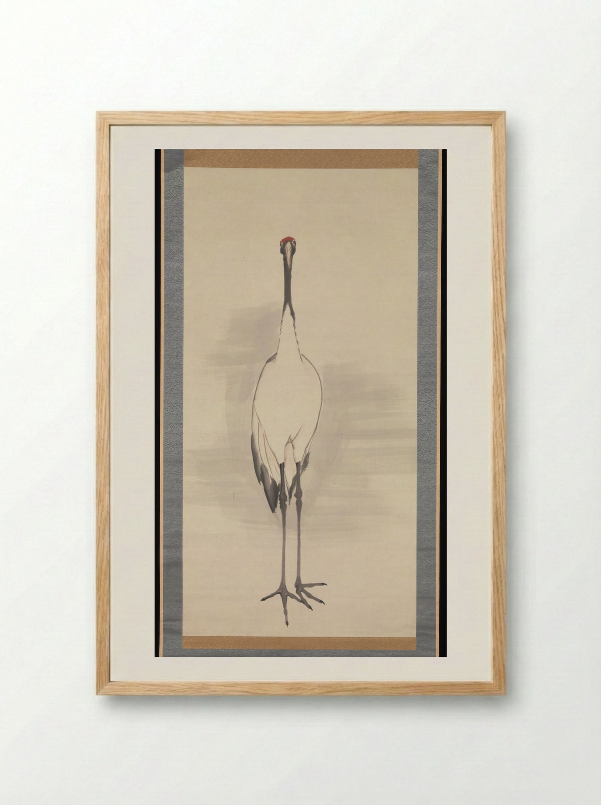Cranes - Nagasawa Rosetsu - Framed Print Wood