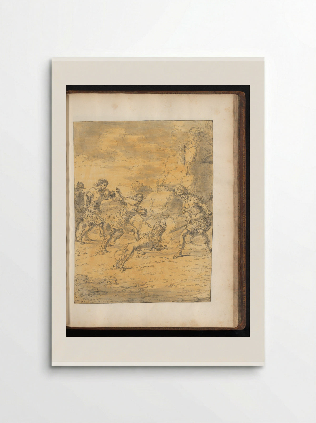 Craterus Kills the Lion Attacking Alexander the Great - Leonaert Bramer - Poster