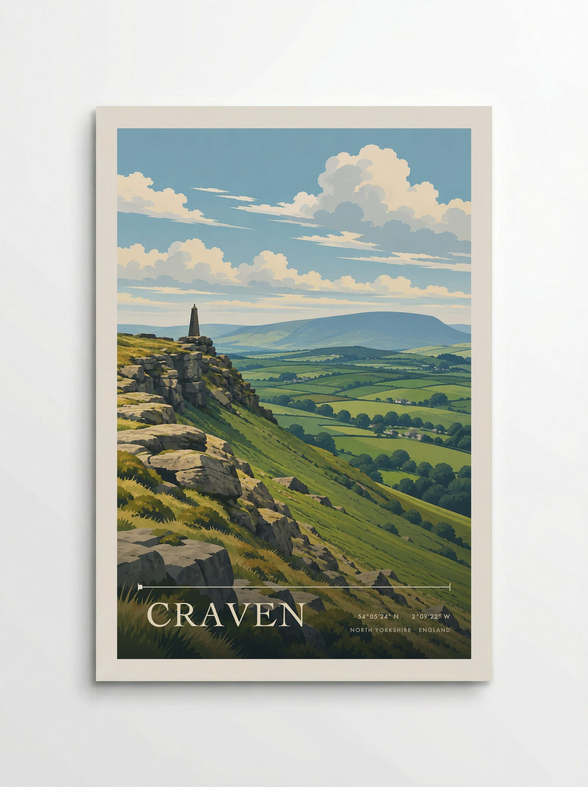 Craven, North Yorkshire | Travel Poster - Poster