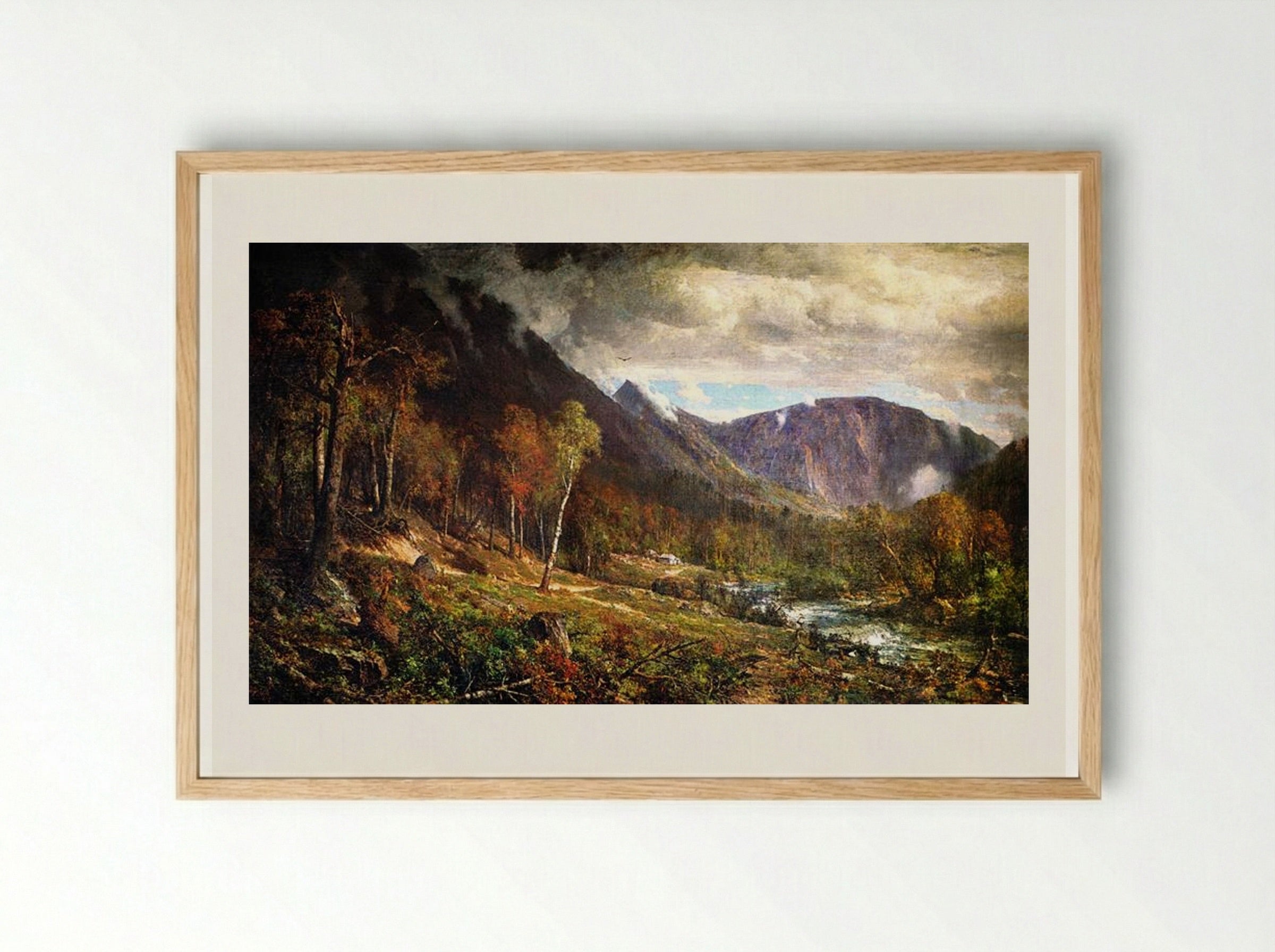 Crawford Notch - Thomas Hill - Framed Print Wood