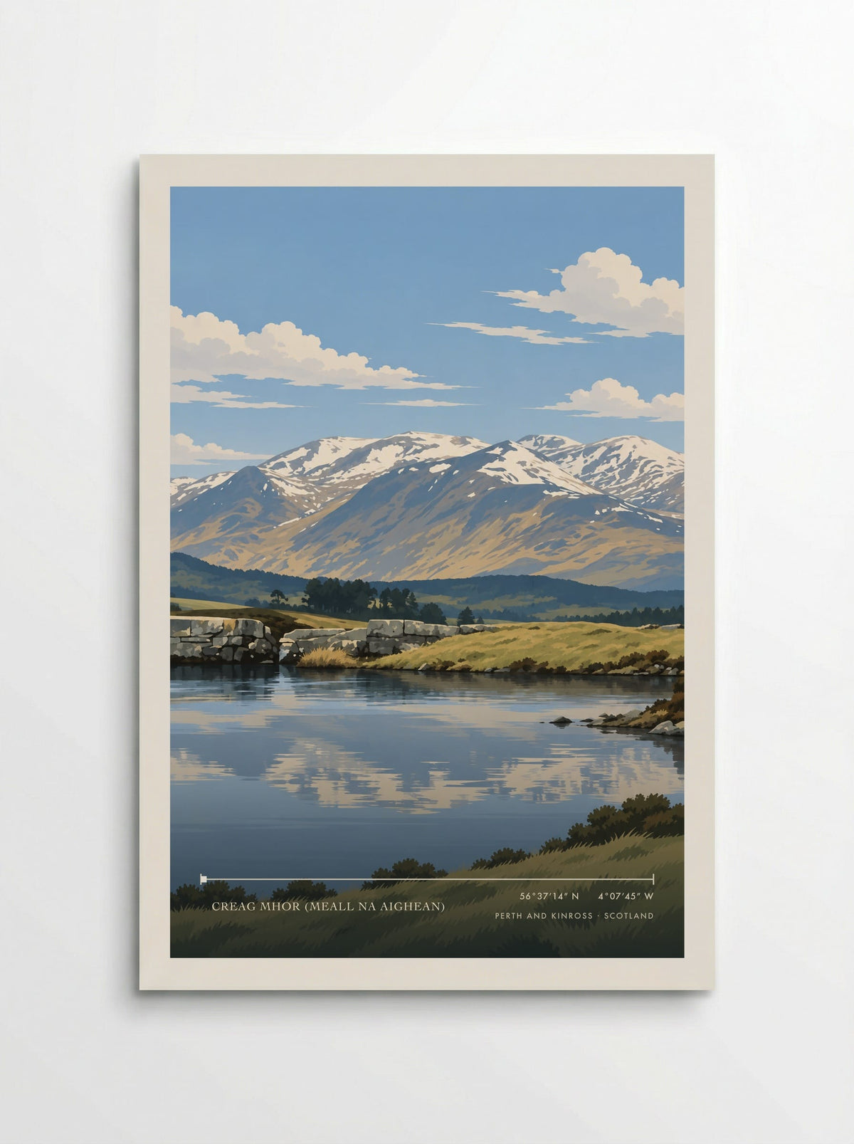 Creag Mhor (Meall na Aighean), Perth and Kinross | Travel Poster - Poster