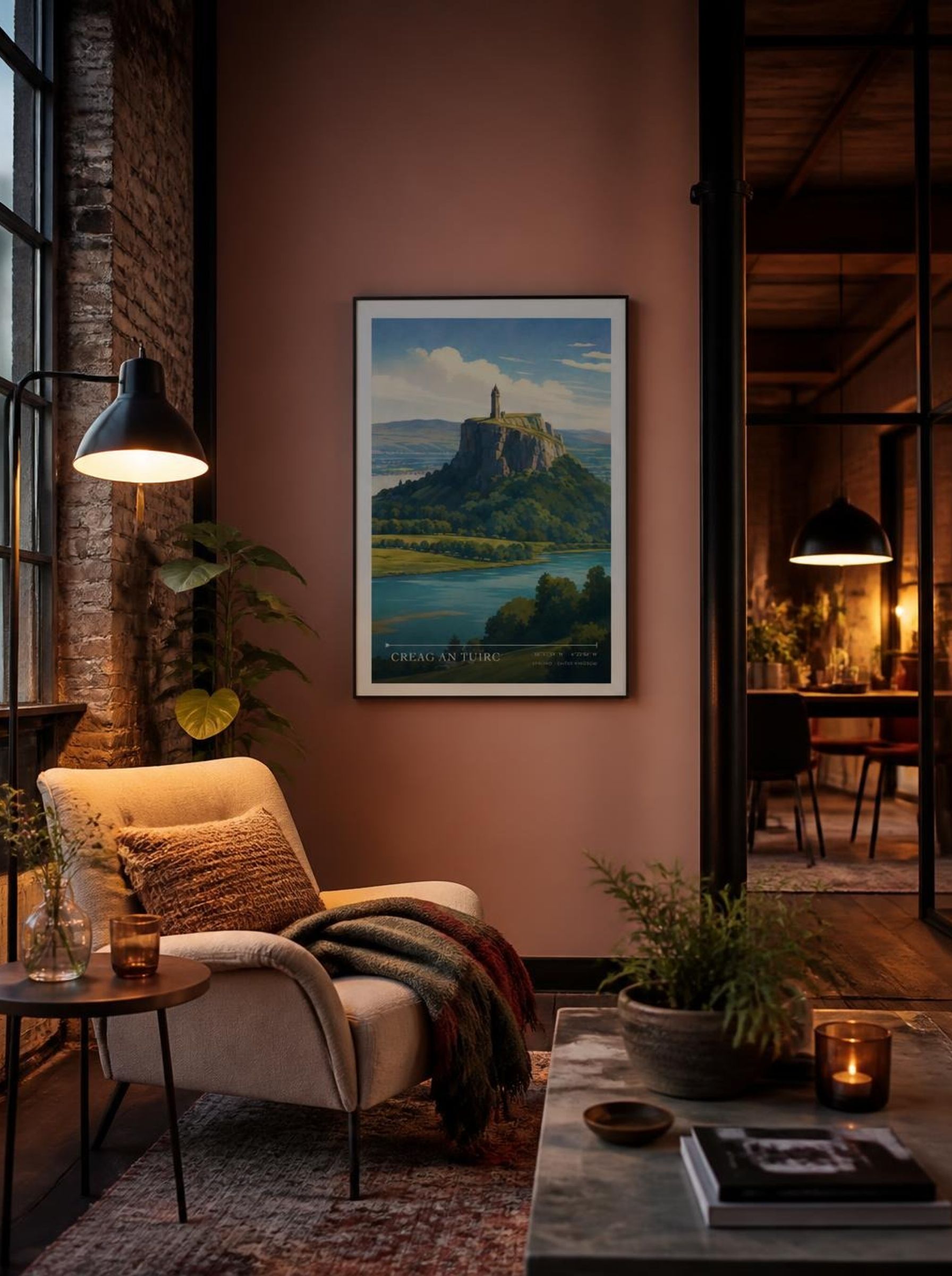 Creag an Tuirc Stirling United Kingdom Travel Poster - Lifestyle
