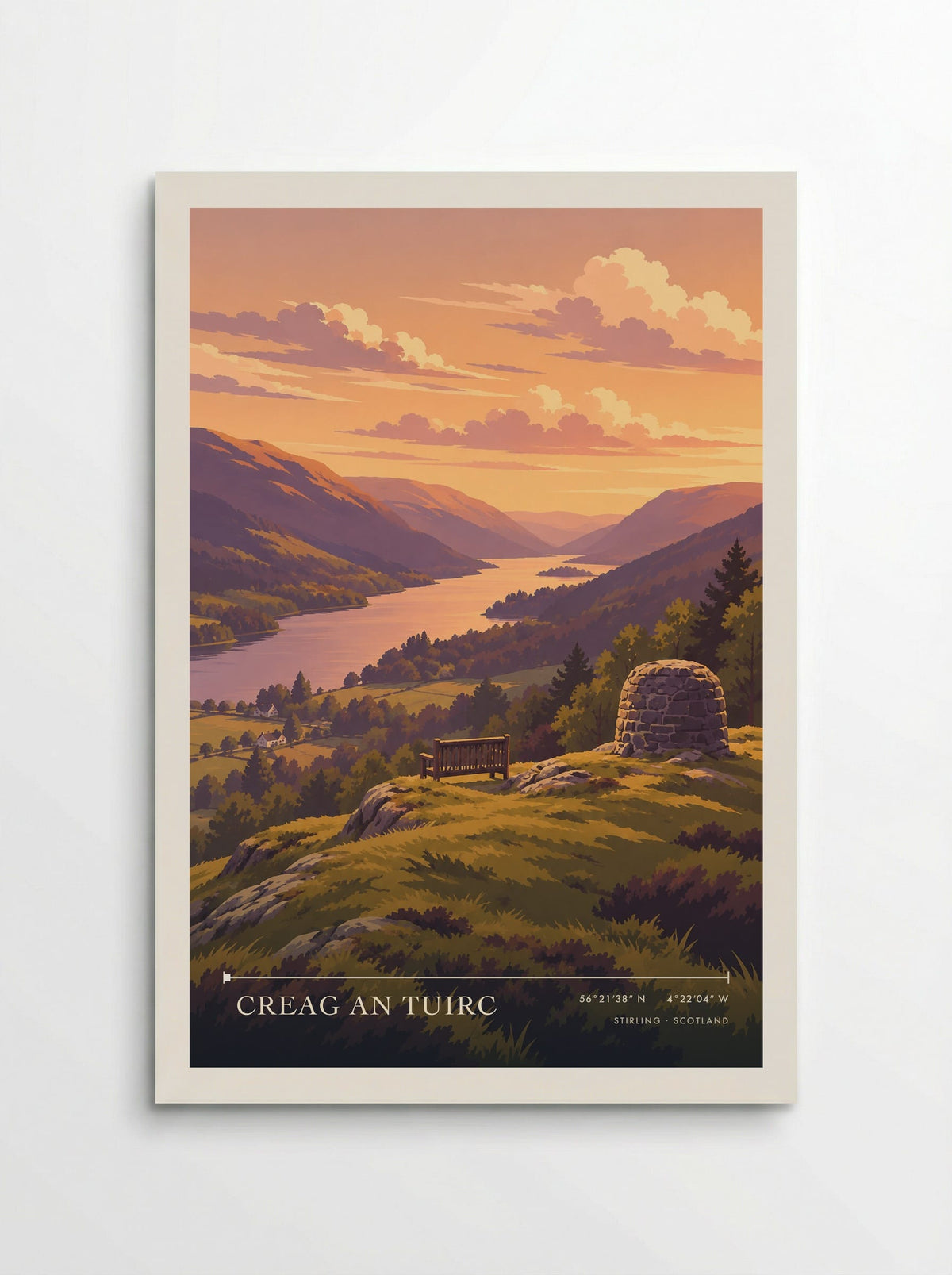 Creag an Tuirc, Stirling | Travel Poster - Poster