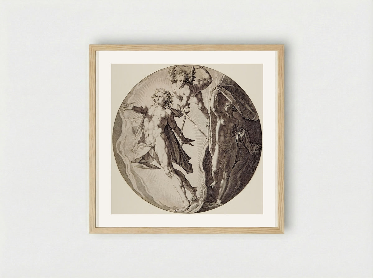 Creation of the World: Day One - Jan Harmensz. Muller - Framed Print Wood