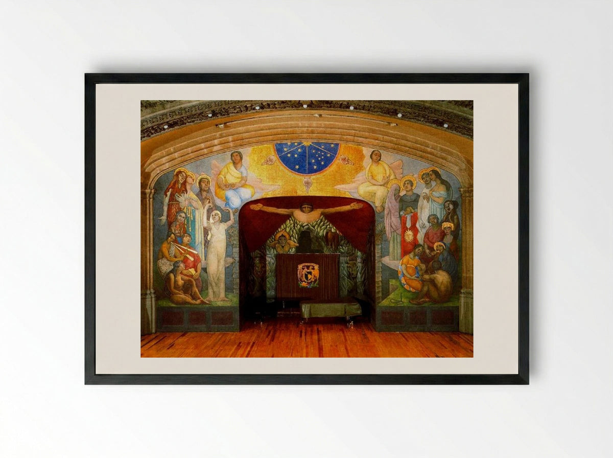 Creation - Diego Rivera - Framed Print Black
