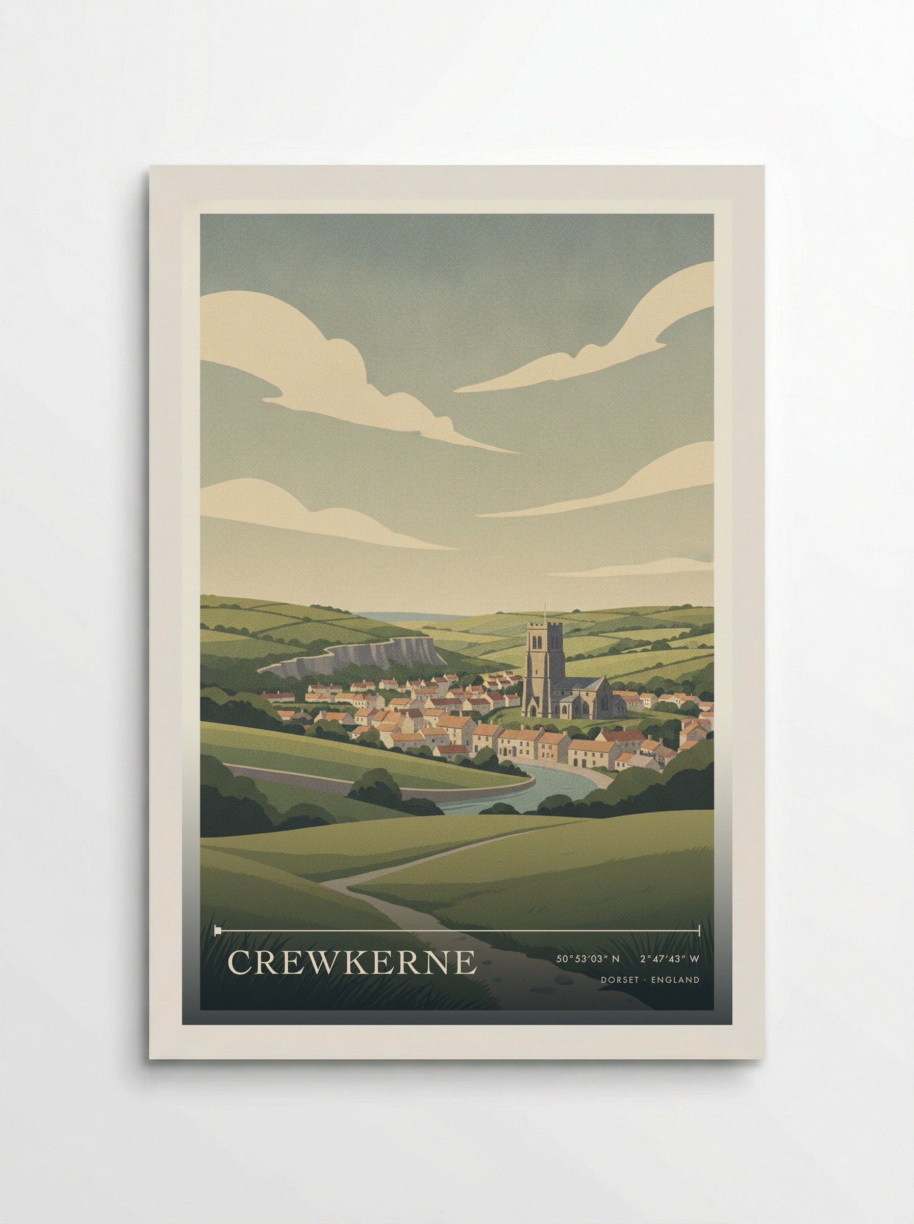 Crewkerne Dorset England Travel Poster - Poster