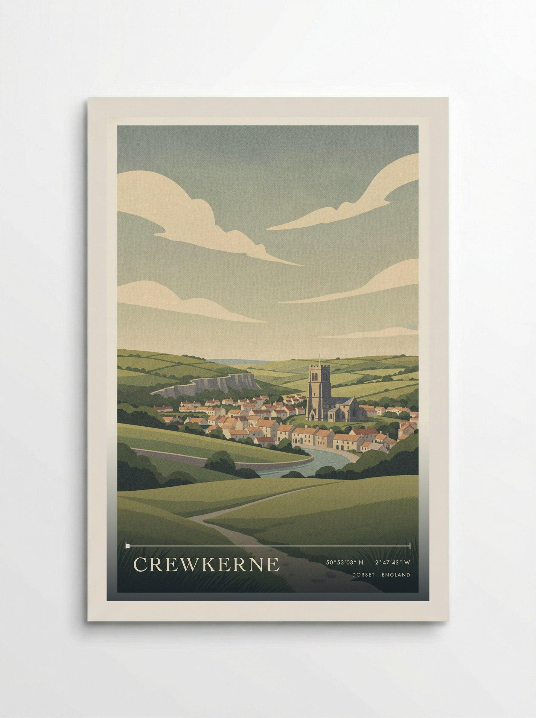 Crewkerne Dorset England Travel Poster - Poster