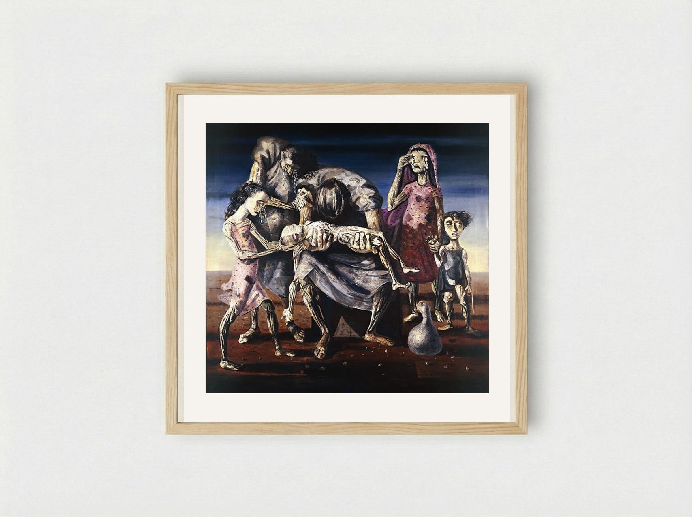 Criança Morta - Candido Portinari - Framed Print Wood