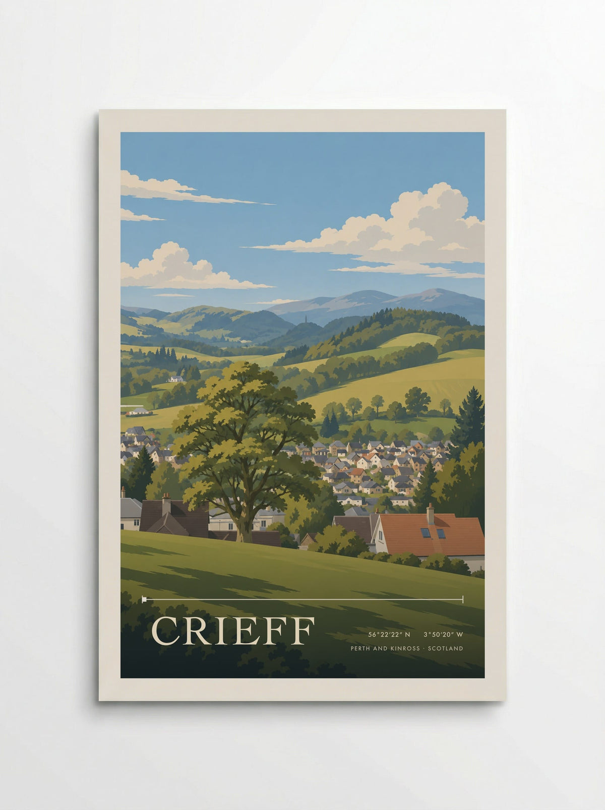 Crieff, Perth and Kinross | Travel Poster - Poster