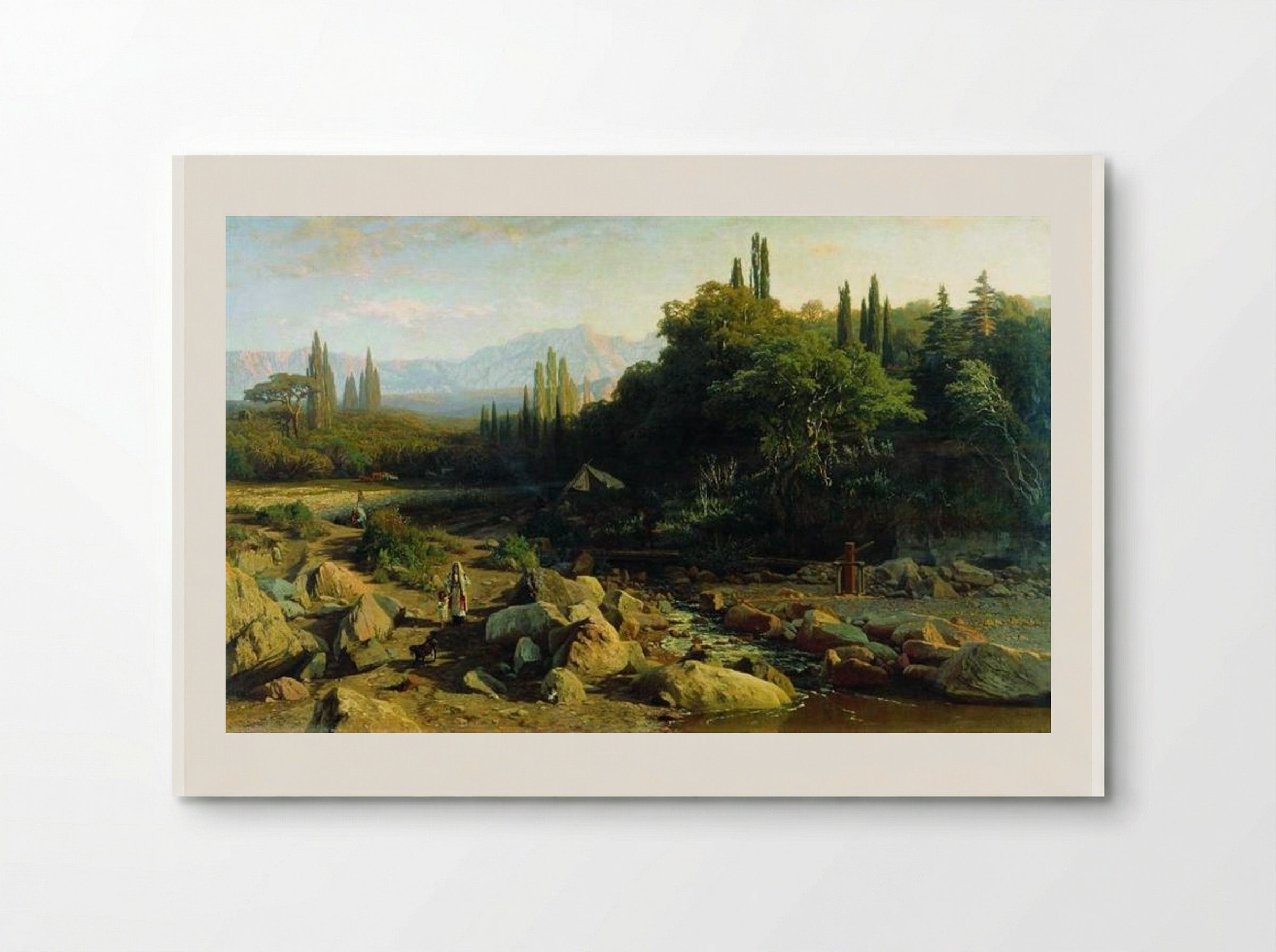 Crimea. Landscape with a river. - Volodymyr Orlovsky - Poster