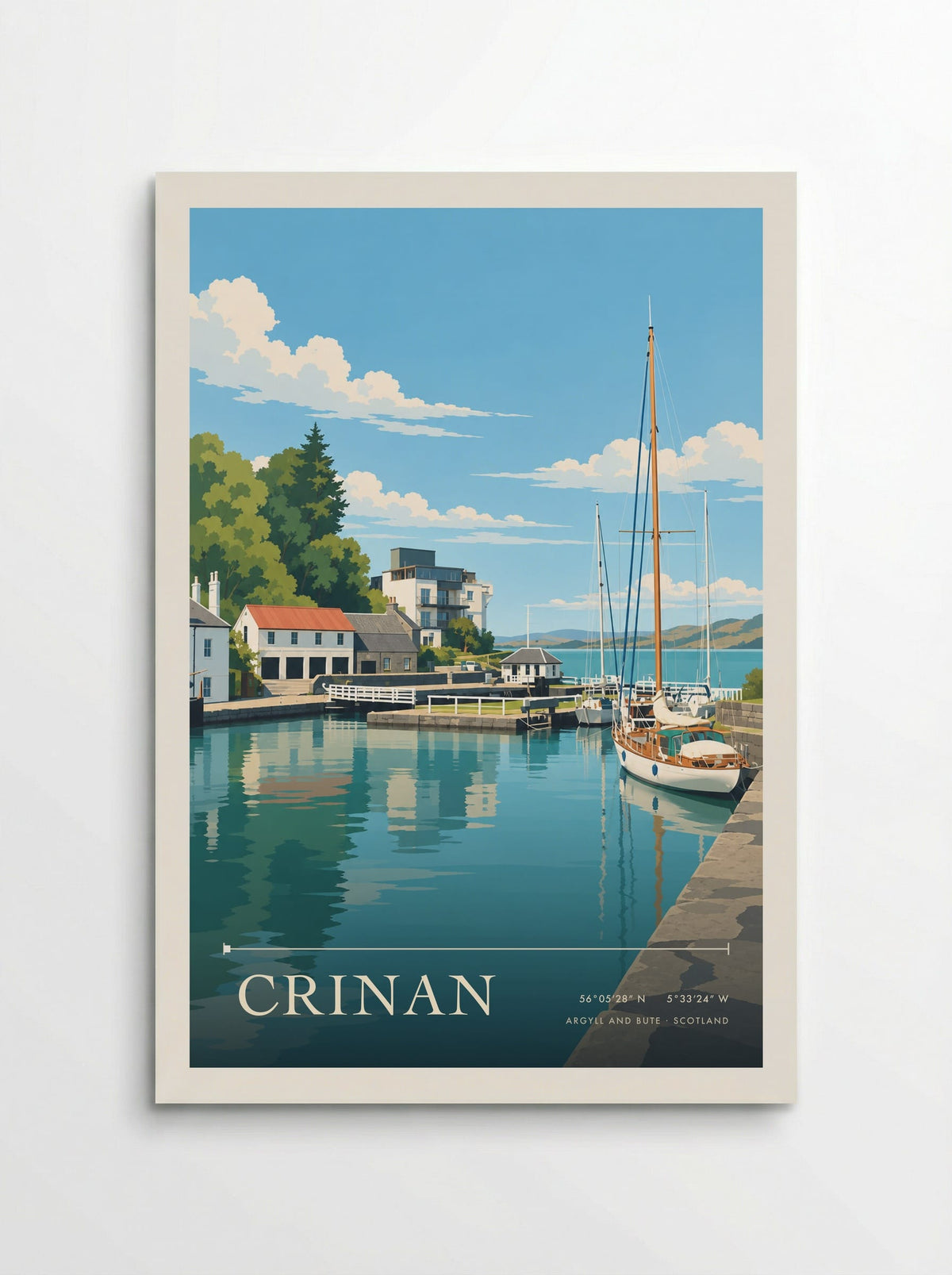 Crinan, Argyll and Bute | Travel Poster - Poster