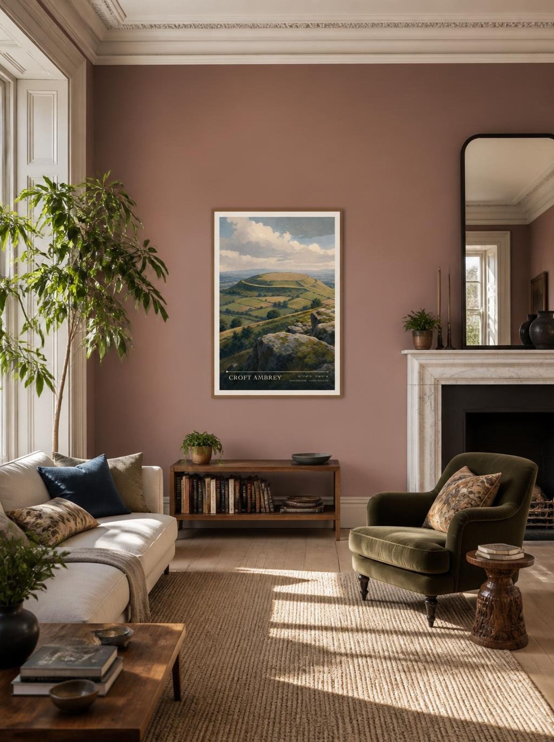 Croft Ambrey Herefordshire United Kingdom Travel Poster - Lifestyle