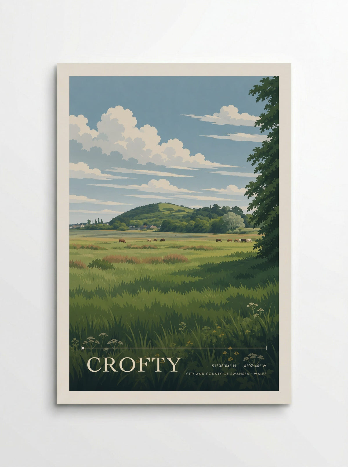 Crofty, City and County of Swansea | Travel Poster - Poster