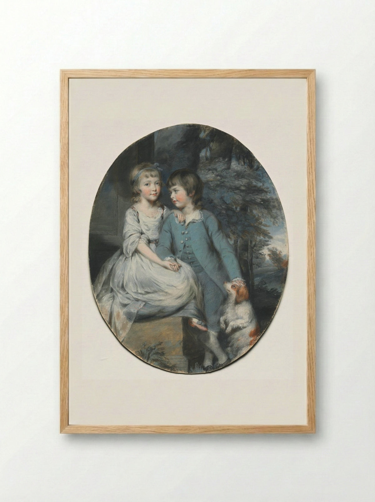 Cropley Ashley-Cooper and Mary Anne Ashley-Cooper - Daniel Gardner - Framed Print Wood