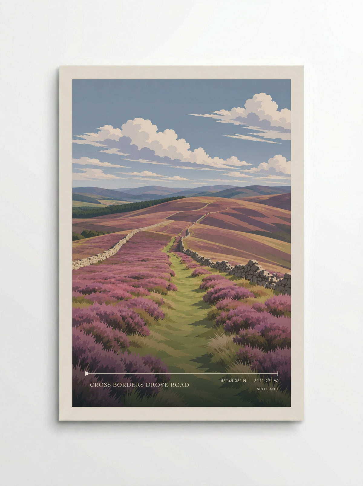 Cross Borders Drove Road | Travel Poster - Poster