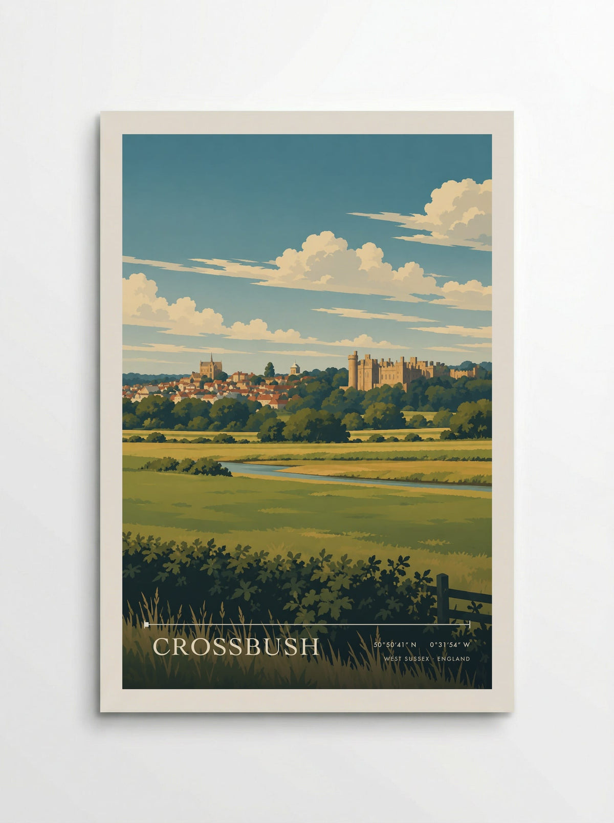 Crossbush, West Sussex | Travel Poster - Poster