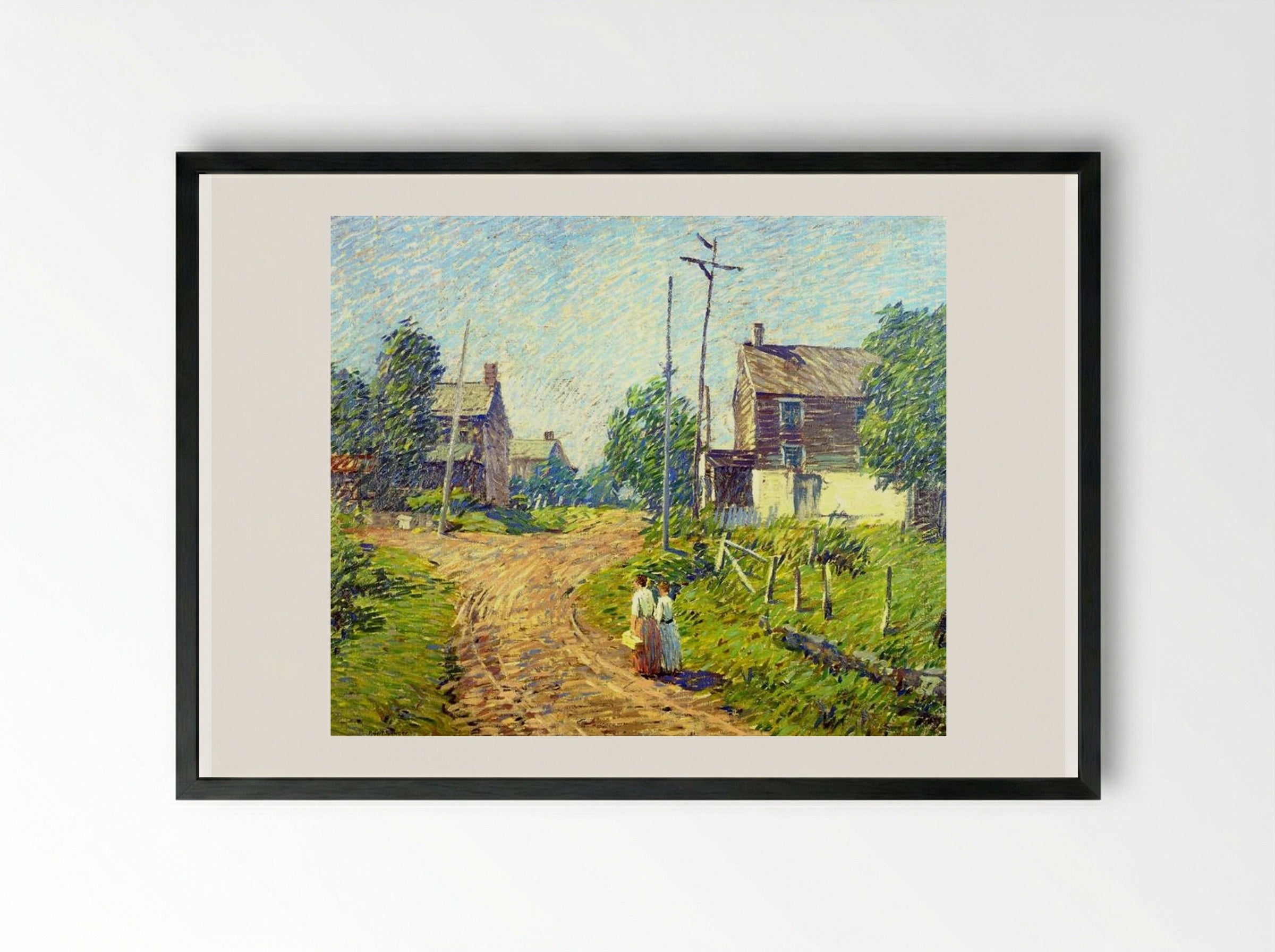 Crossroad - Robert Spencer - Framed Print Black