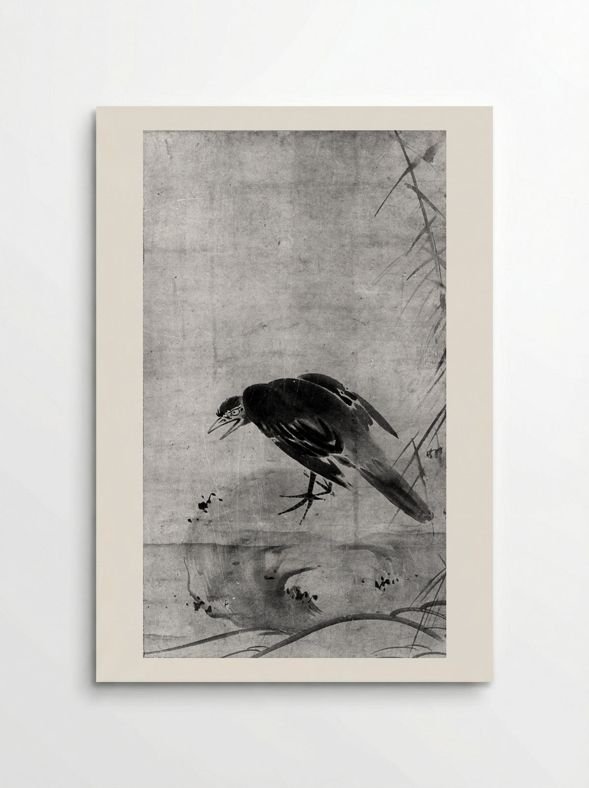 Crow on a Rock - Sesson Shūkei - Poster