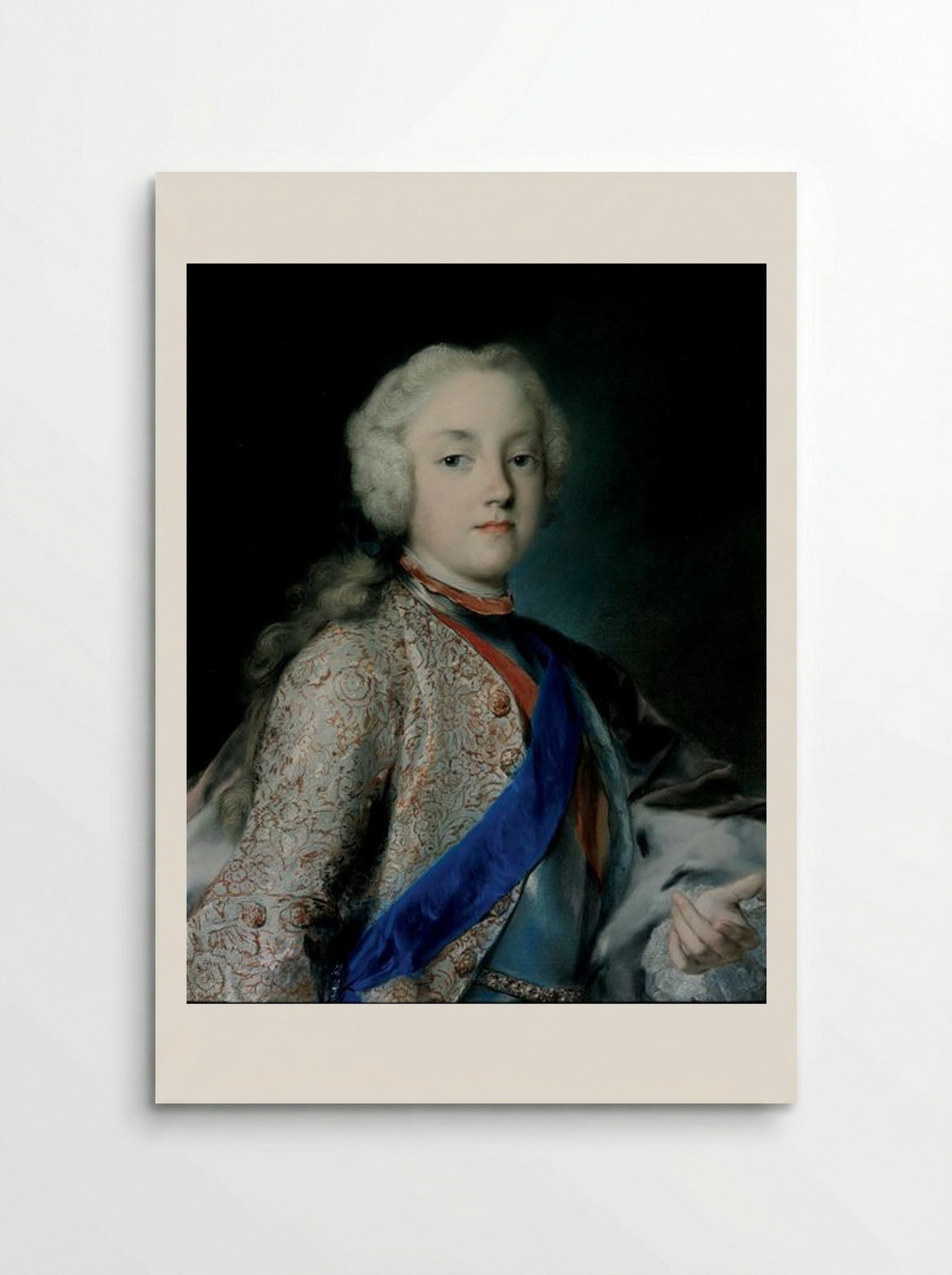Crown Prince Friedrich Christian of Saxony - Rosalba Carriera - Poster