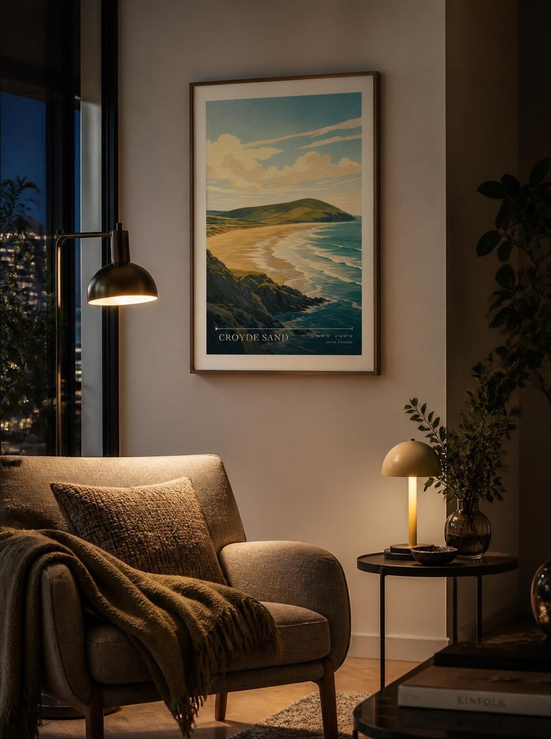 Croyde Sand United Kingdom Travel Poster - Lifestyle