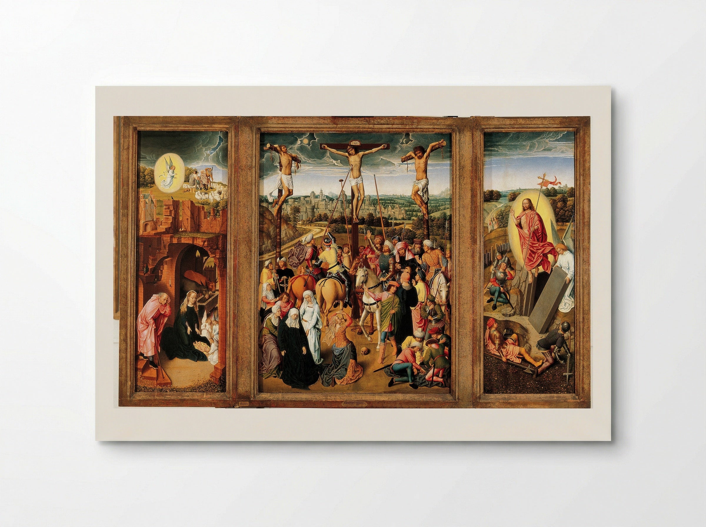 Crucifixion Triptych - Gerard David - Poster