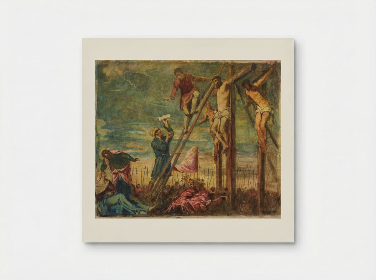Crucifixion, after Tintoretto - Joseph Lindon Smith - Poster
