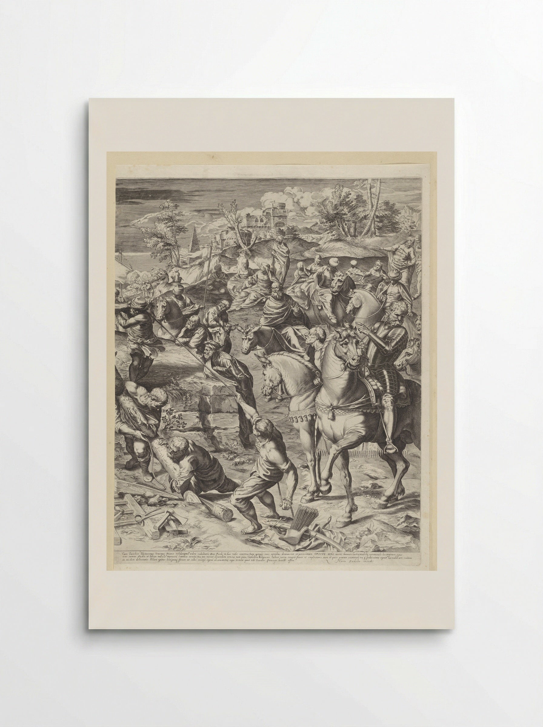 Crucifixion of Christ (Right Panel) - Aegidius Sadeler II - Poster