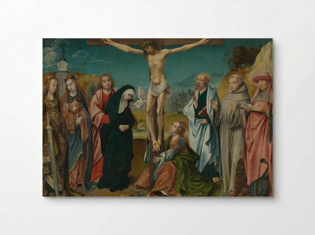 Crucifixion with Saints - Cornelis Engebrechtsz. - Poster