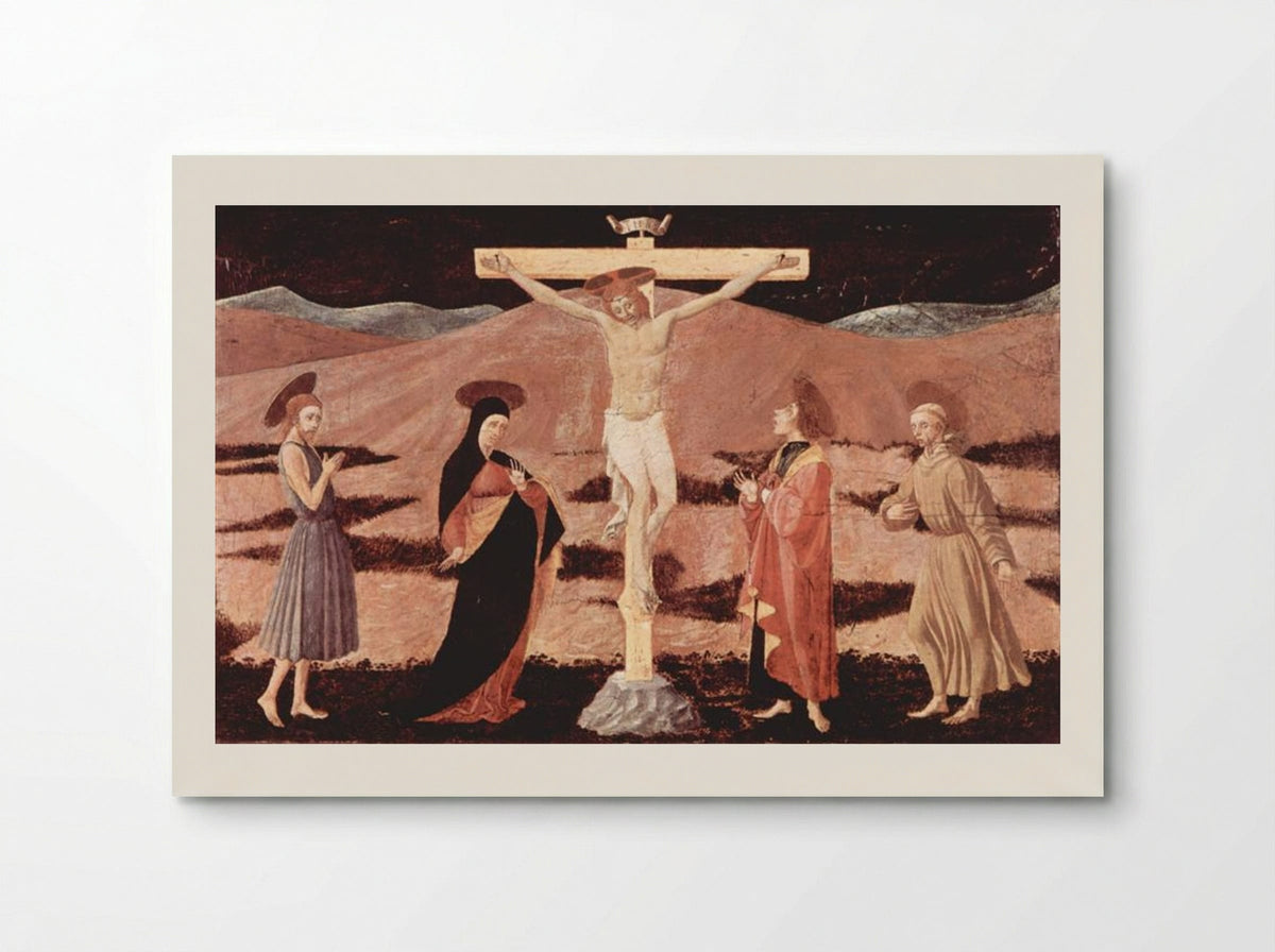 Crucifixion with Saints - Paolo Uccello - Poster