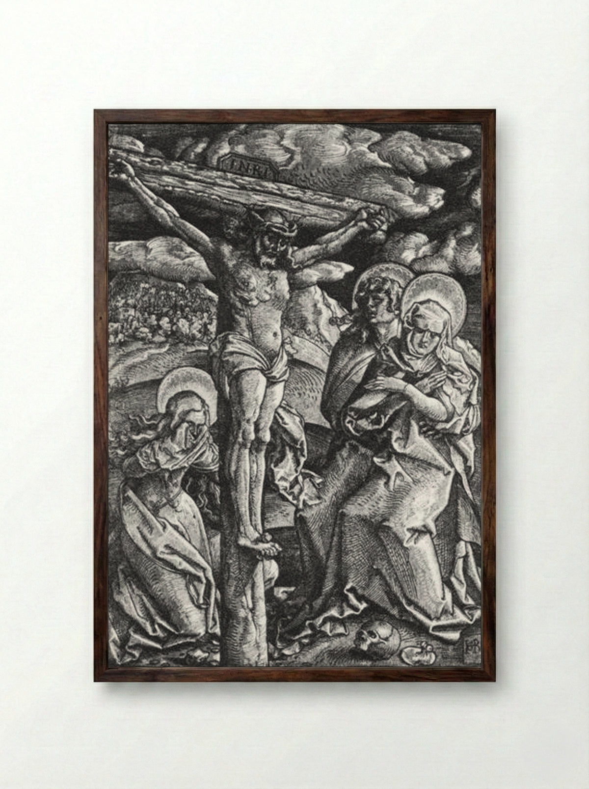 Crucifixion - Hans Baldung Grien - Framed Print Dark Wood