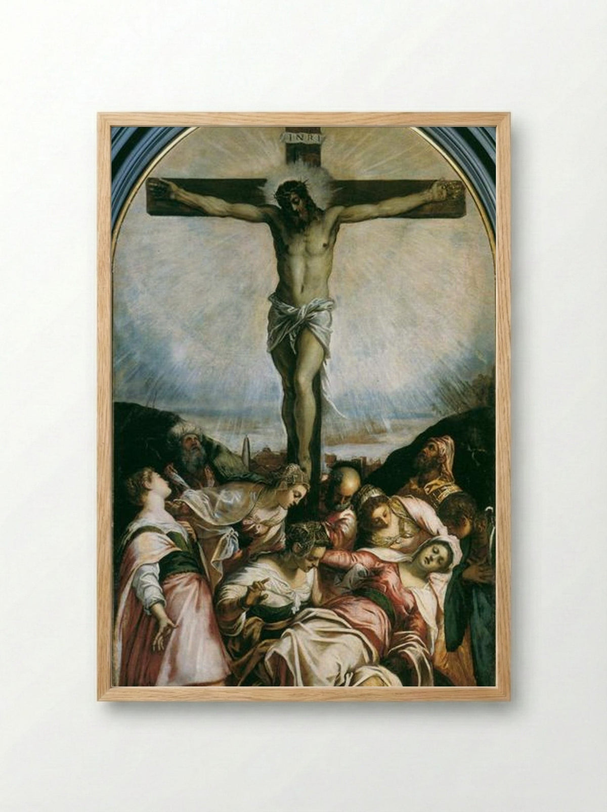 Crucifixion - Tintoretto - Framed Print Wood