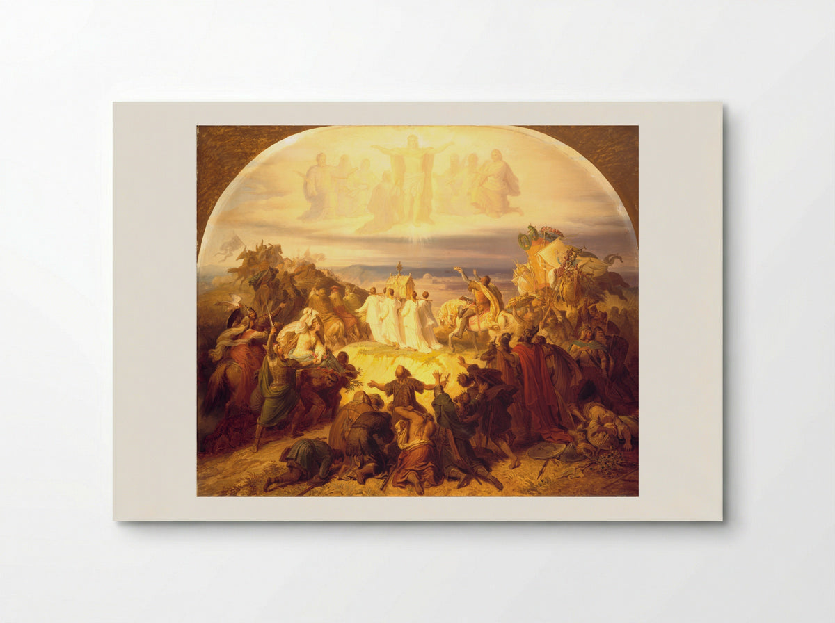 Crusaders before Jerusalem - Wilhelm von Kaulbach - Poster