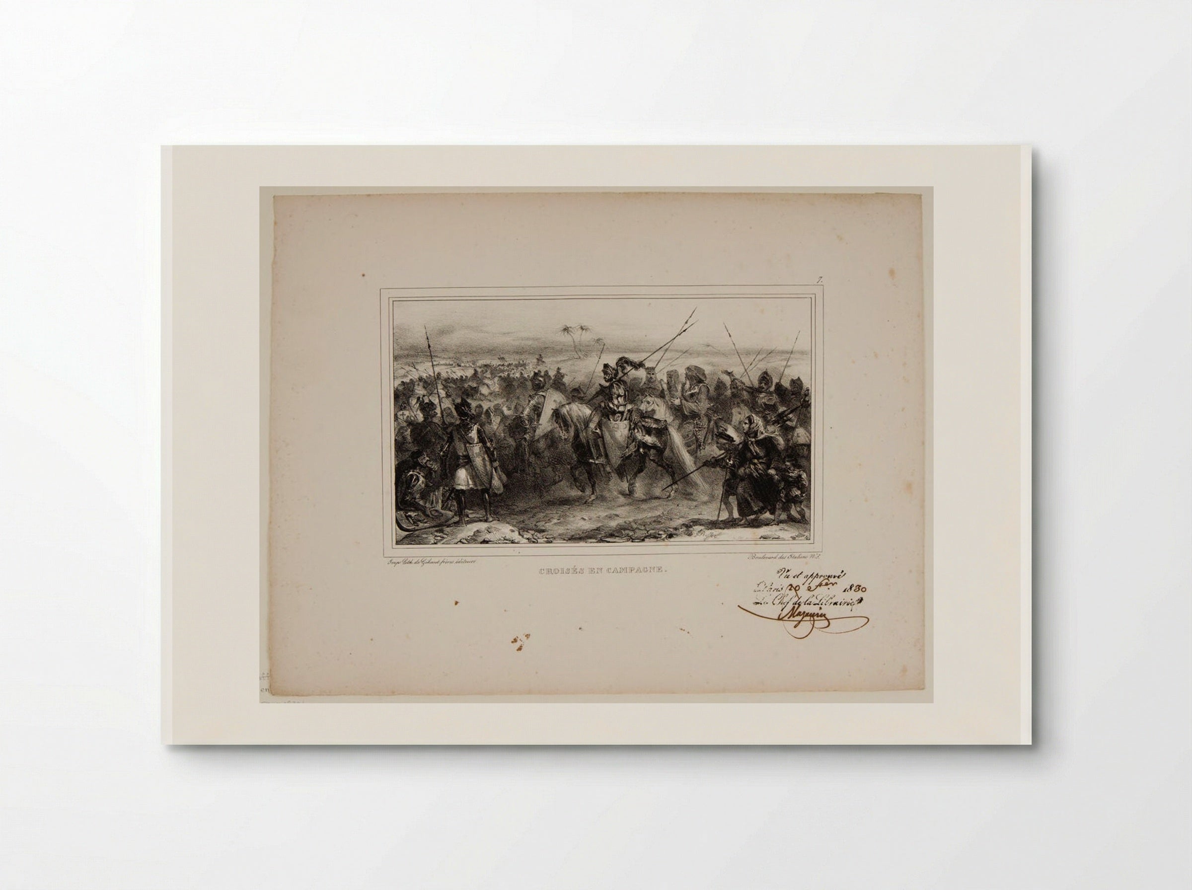 Crusaders in the Field - Denis-Auguste-Marie Raffet - Poster