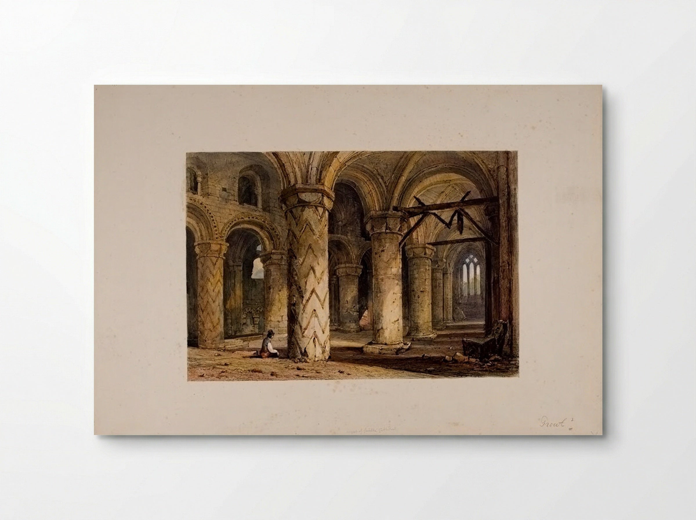 Crypt of a Church - Samuel Prout - Poster